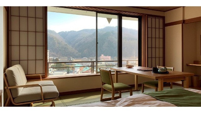[日式和西式房間] 這是一種風景優美的房間。