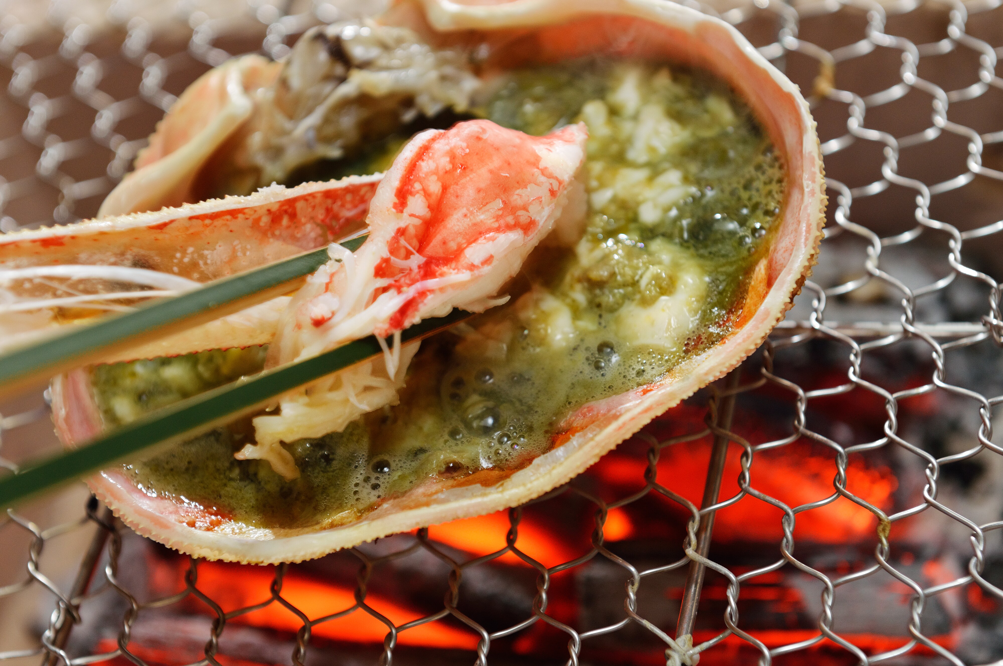 Grilled crab