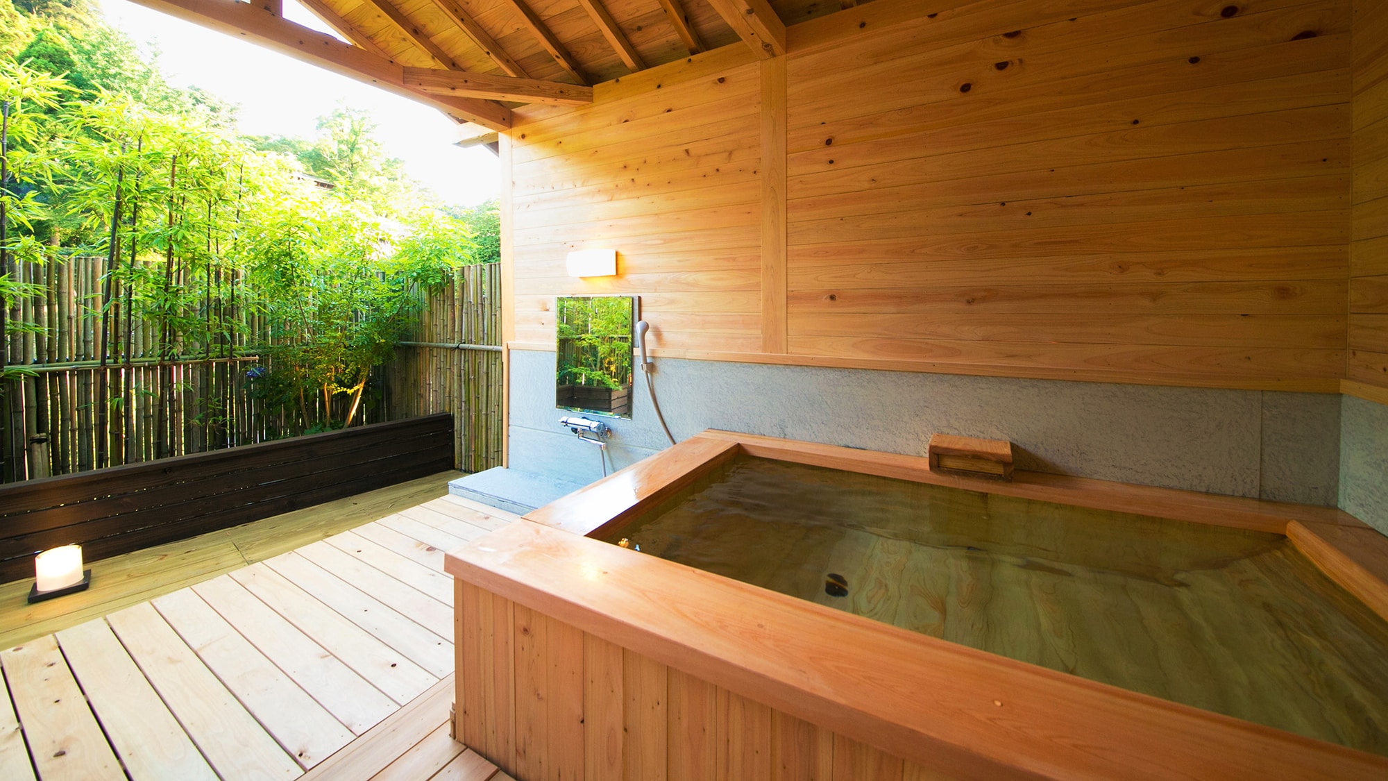 ◆ Guest room open-air bath ◆‐Tsutsuji‐