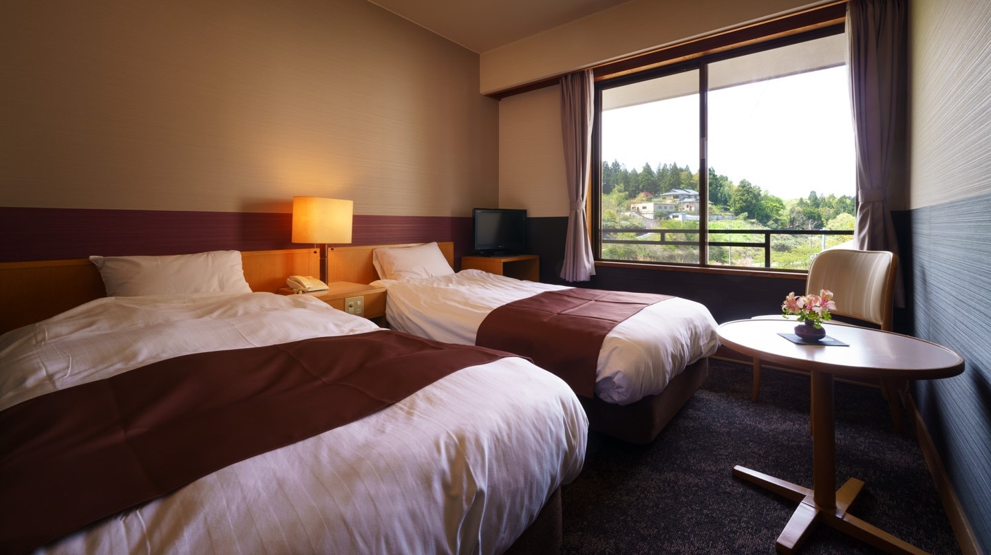 [Miyabitei Compact Twin Room 16 square meters]