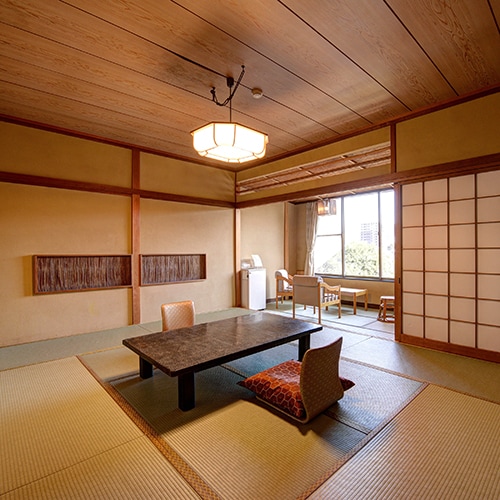 * [Main building Japanese-style room: Suehiro (10 tatami mats)] ≪Bath (hot spring) with toilet≫ Example guest room / guest room