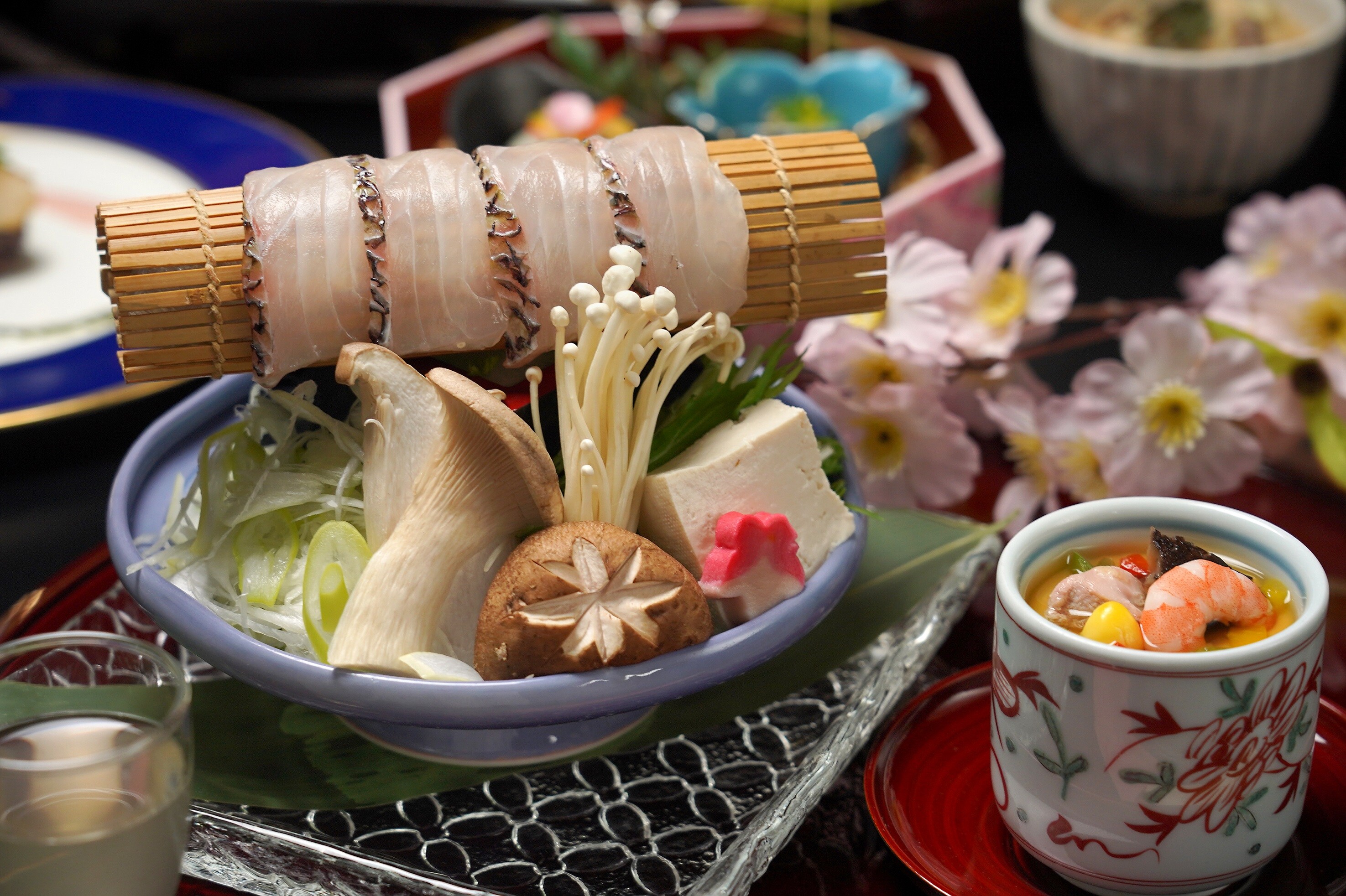 Sakura snapper shabu-shabu hotpot with rich sea bream broth