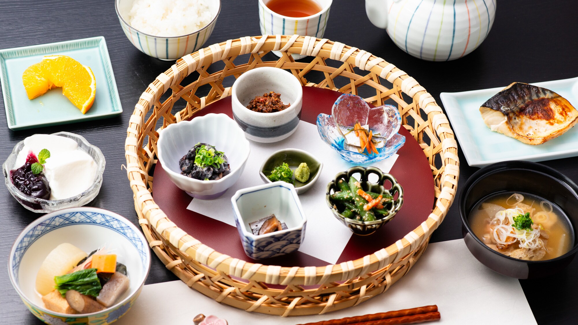 Standard Japanese breakfast