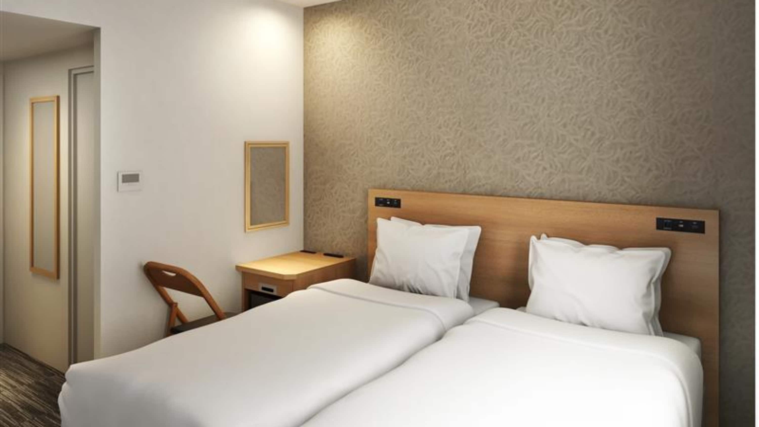 [Kamar bebas rokok] Kamar twin standar