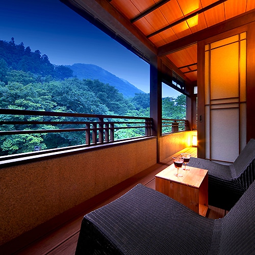 Kamar khusus dengan pemandian terbuka "Kizunasuito"