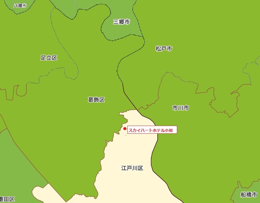 Edogawa, Katsushika, Ichikawa, Matsudo