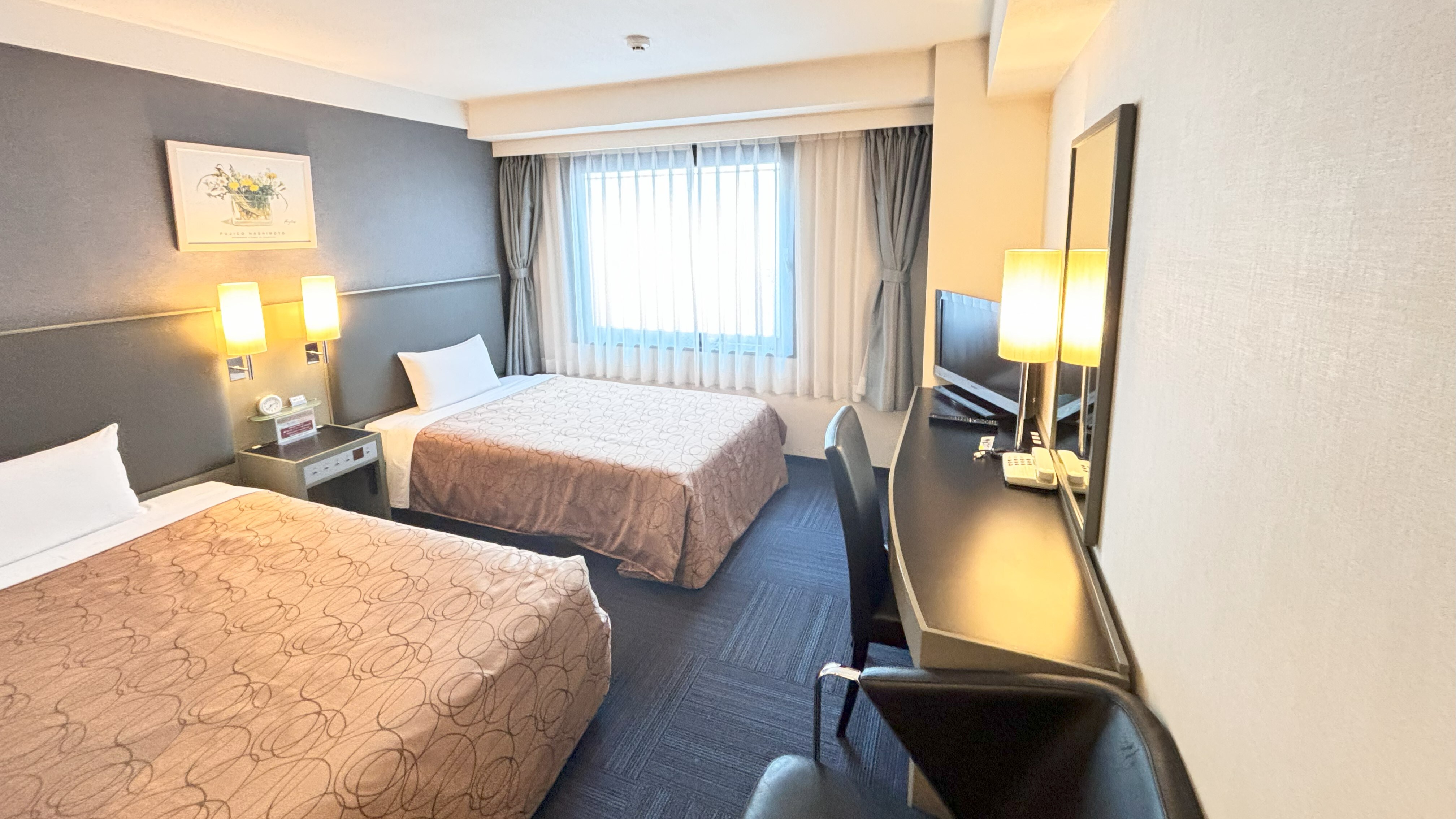 Kamar Twin Tipe B★Ukuran Tempat Tidur 1.150mm&kali;1.950mm 2 tempat tidur★20 meter persegi