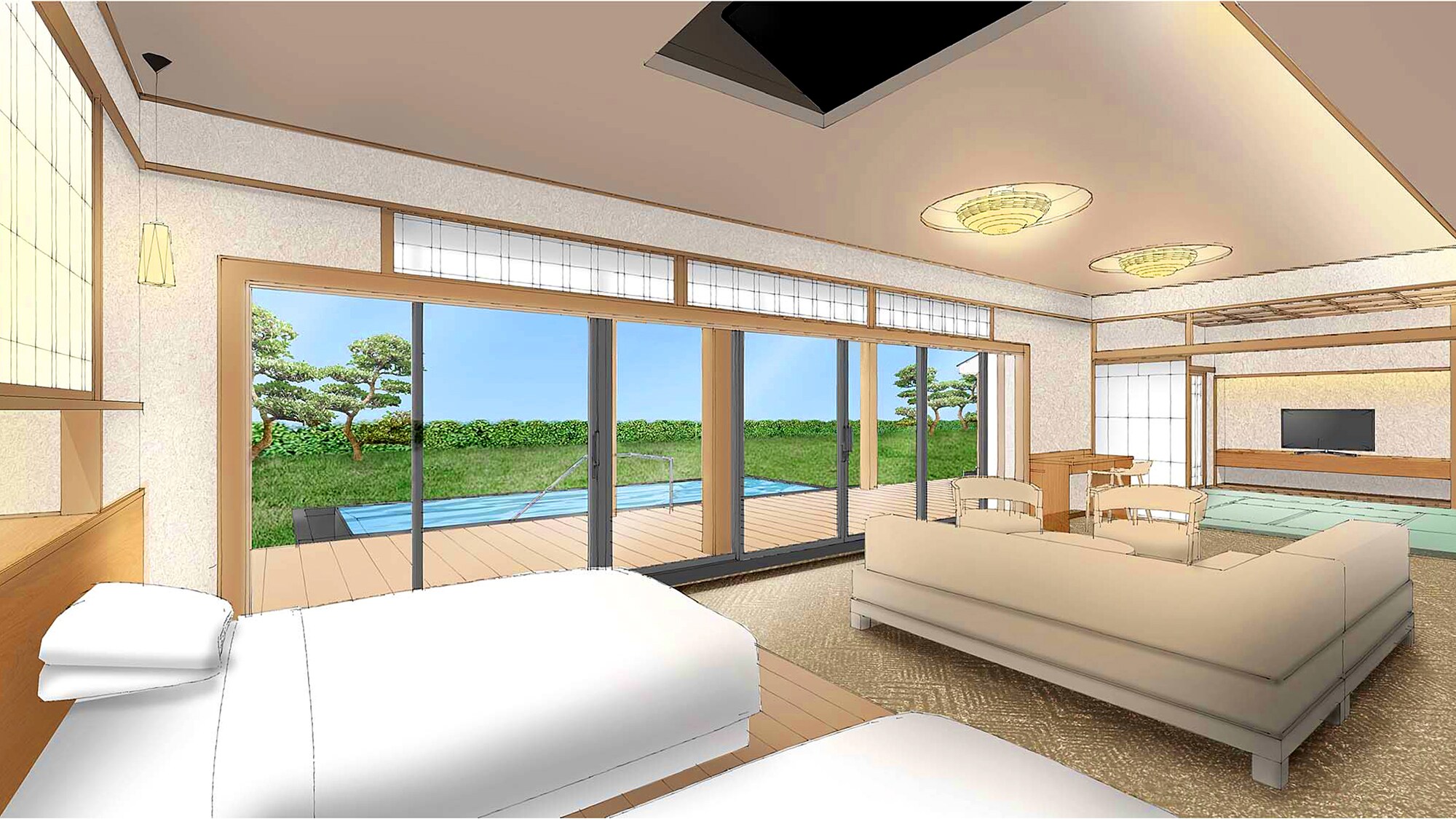 【YUMESENKEI LAGOON VILLA】풀 빌라 이미지