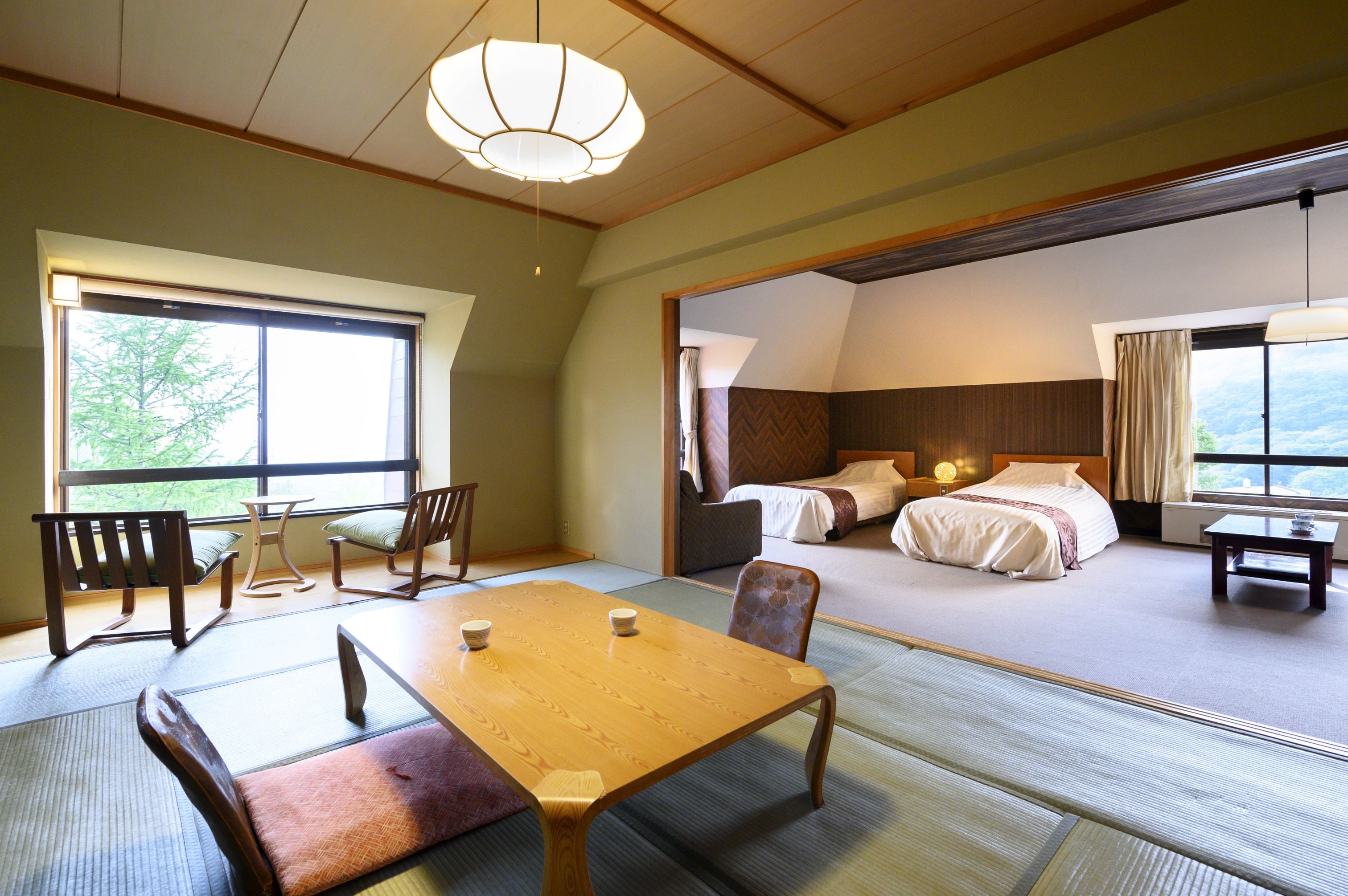 [Mountain view Japanese-Western style room] ■50 square meters■Upper floor/Non-smoking