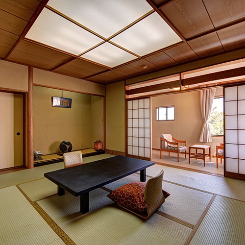 * [Bangunan utama kamar bergaya Jepang (10 tikar tatami)] <Dengan toilet> Contoh kamar tamu / Kamar tamu
