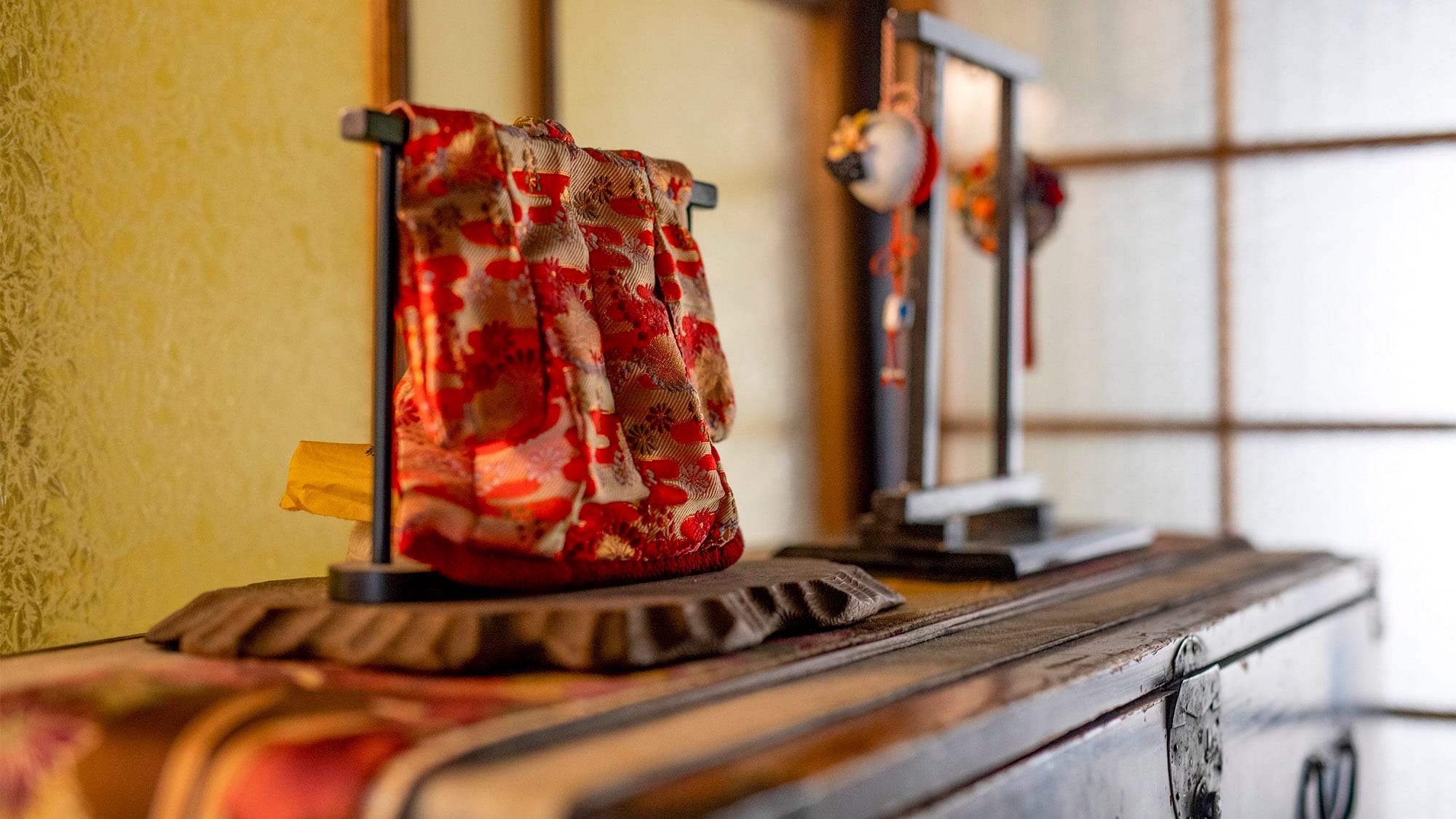 Anda dapat menikmati interior Kyoto di kamar Anda.