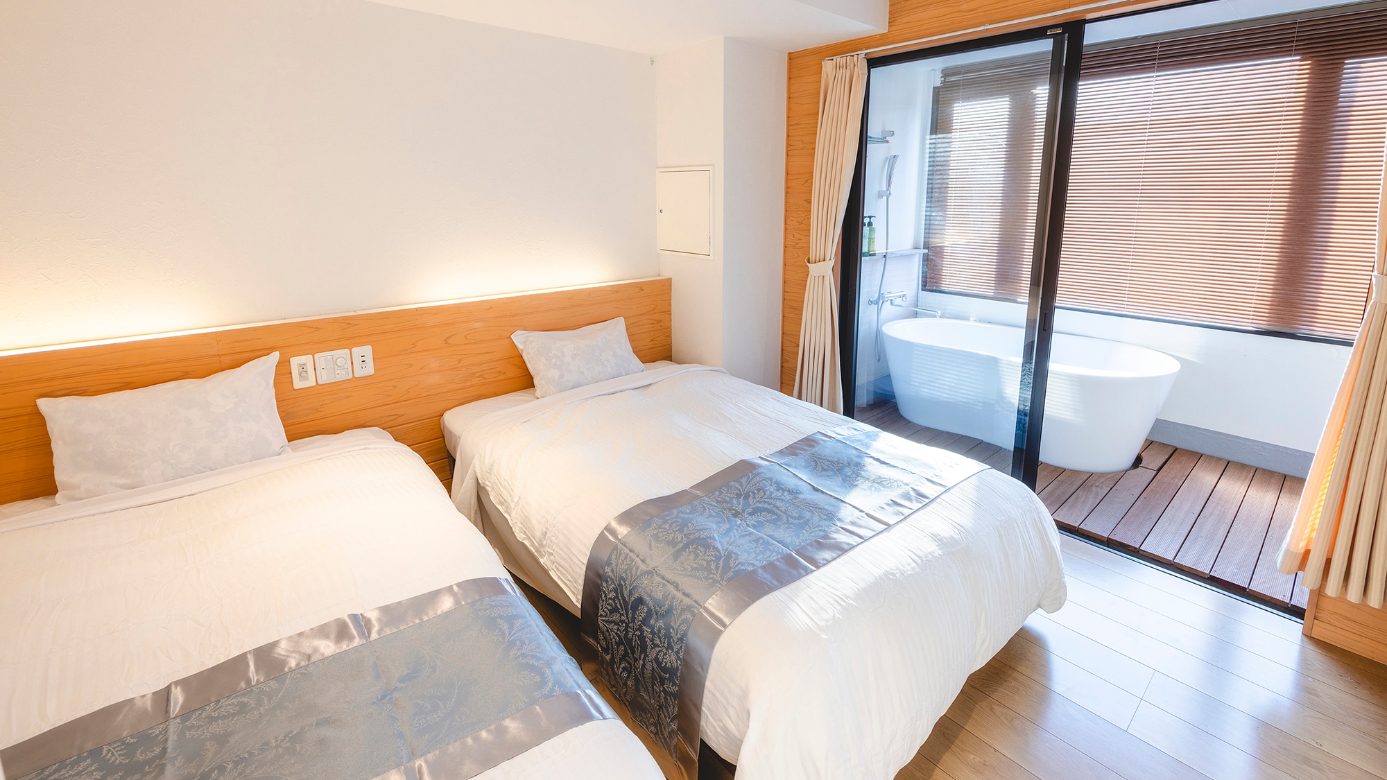 [Renovated guest room] Natural twin/15 square meters