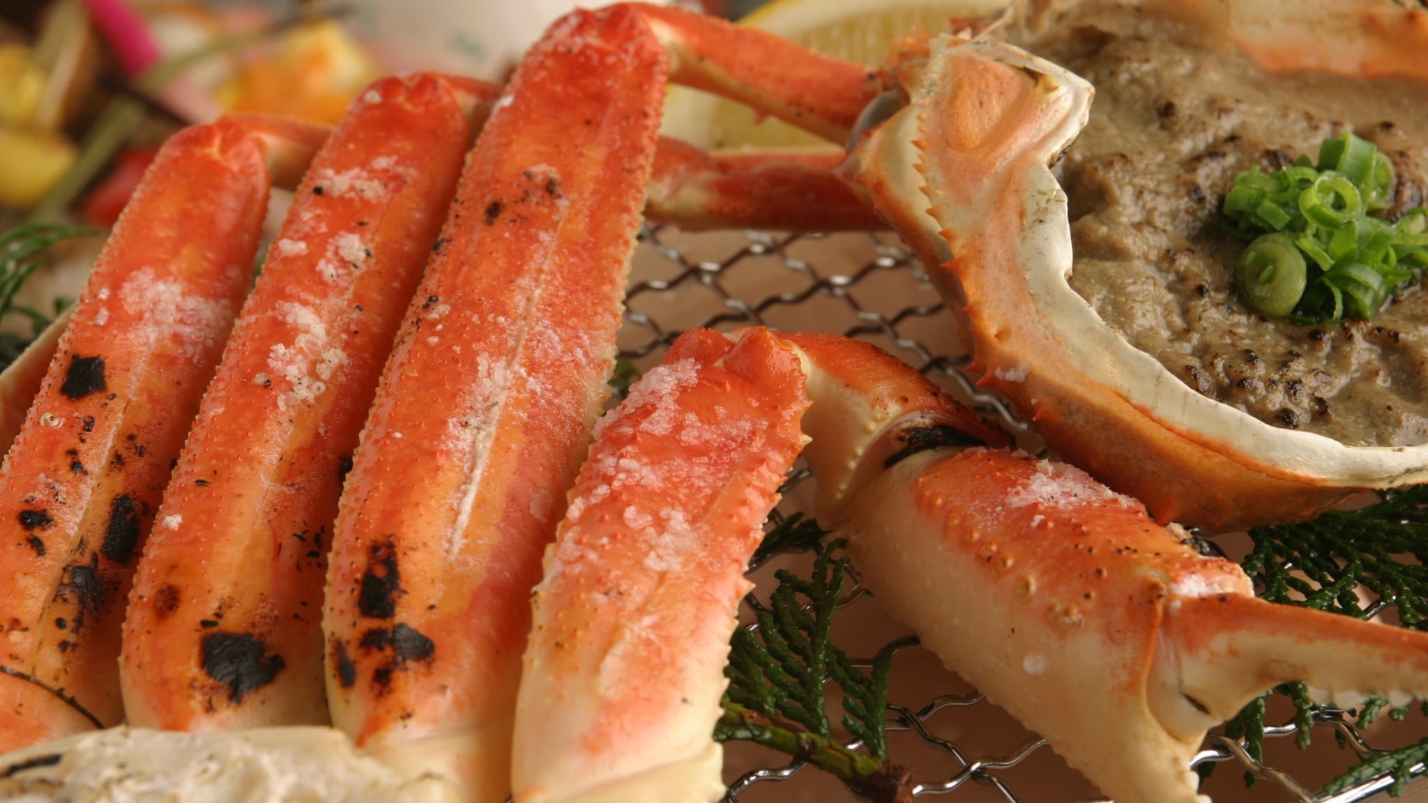 Grilled crab (image) The fragrant grilled crab is delicious! The crab's flavor is concentrated.