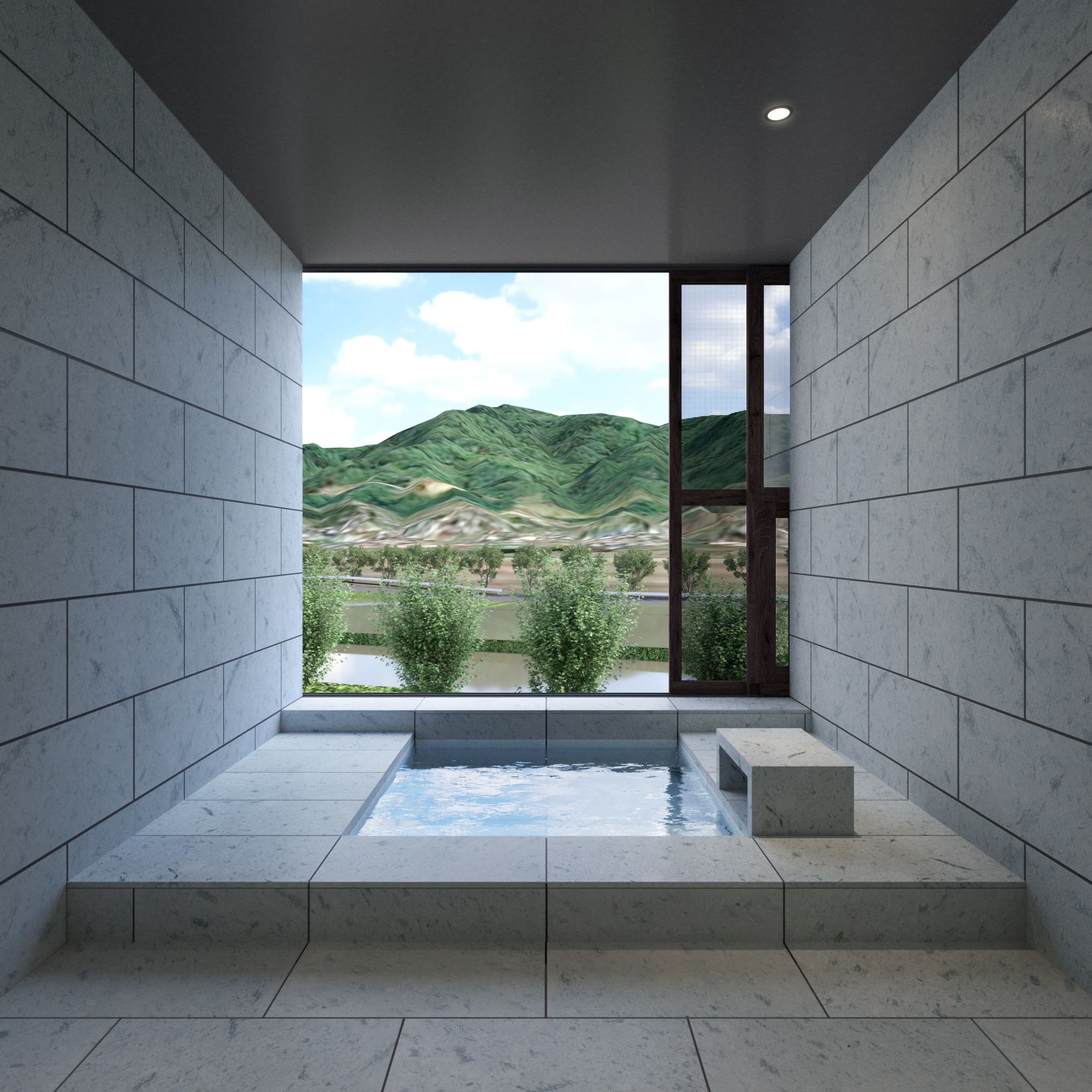 [JOU] The room type closest to the Kuzuryu River, with a view of the rice fields right in front of you