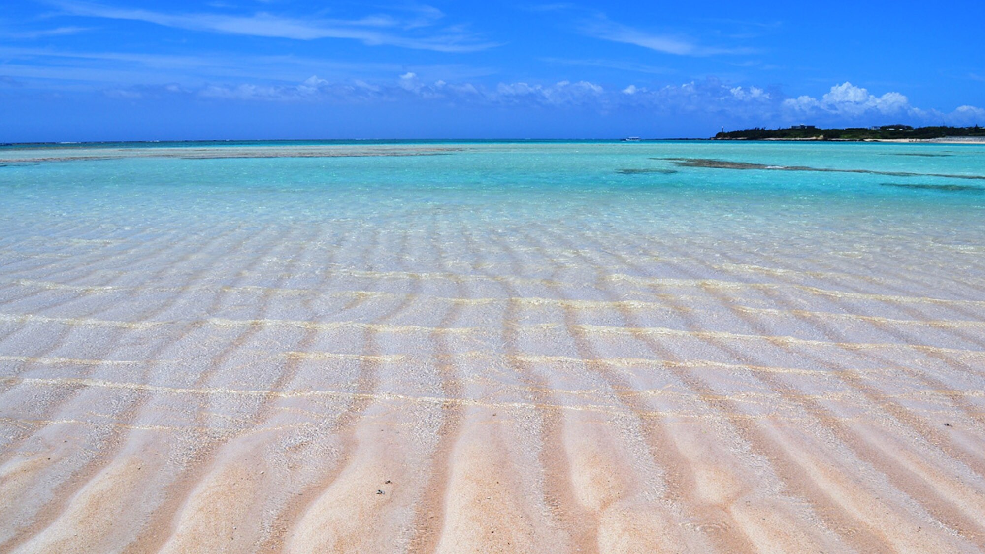 [Yurigahama Beach] Sand pattern created by waves