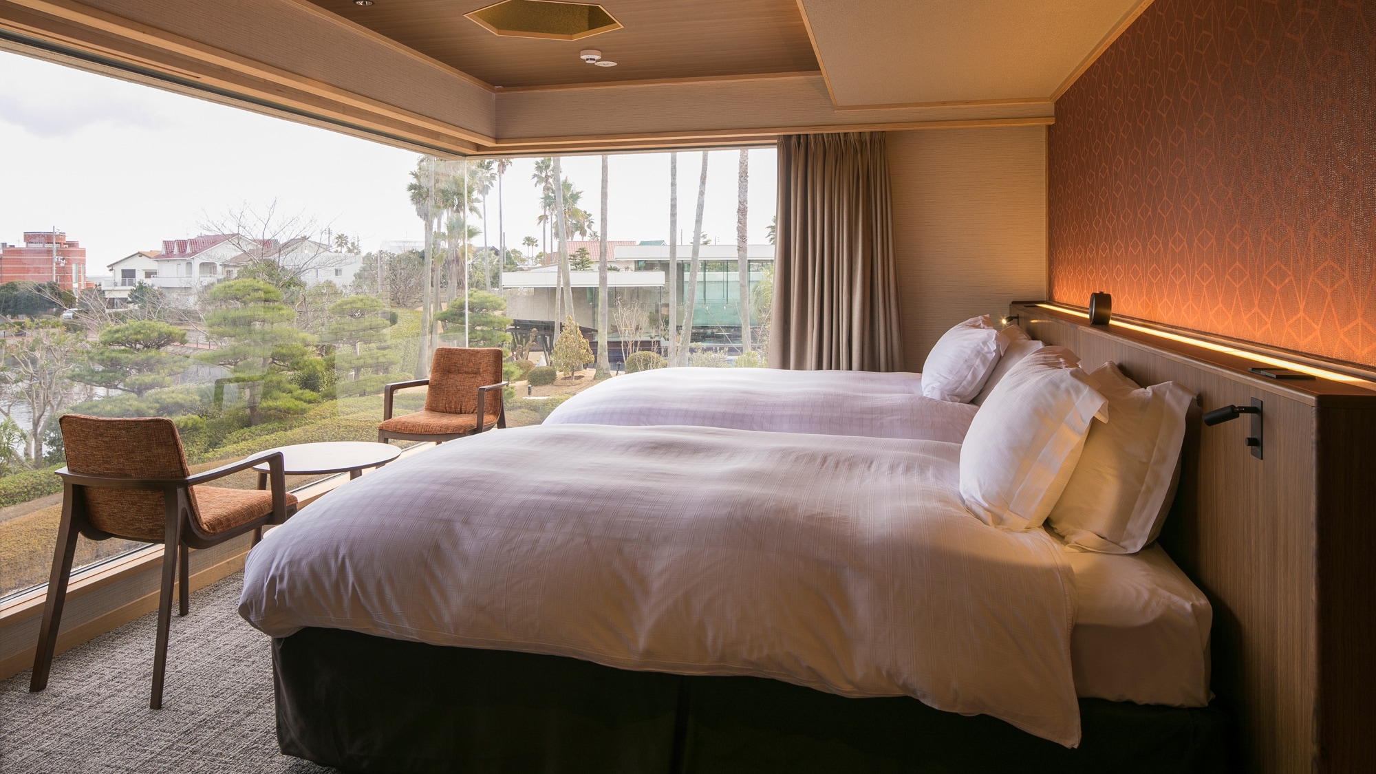 [GARDEN VILLA] Twin room with private open-air bath Type C