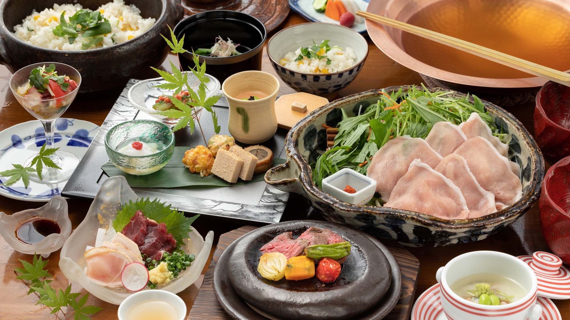An example of a kaiseki meal