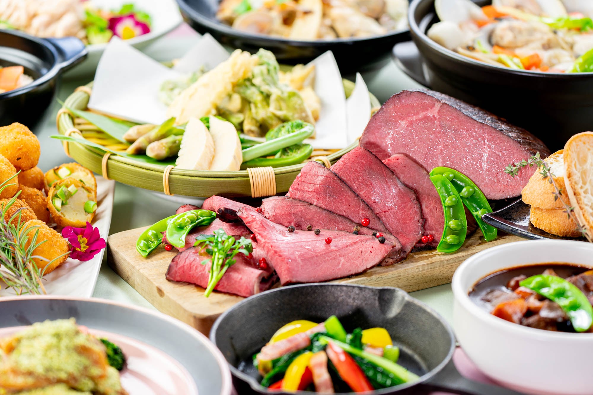 Mùa xuân 2026 [Tiệc buffet tối] Hội chợ ẩm thực Fukushima ngập tràn sắc màu mùa xuân