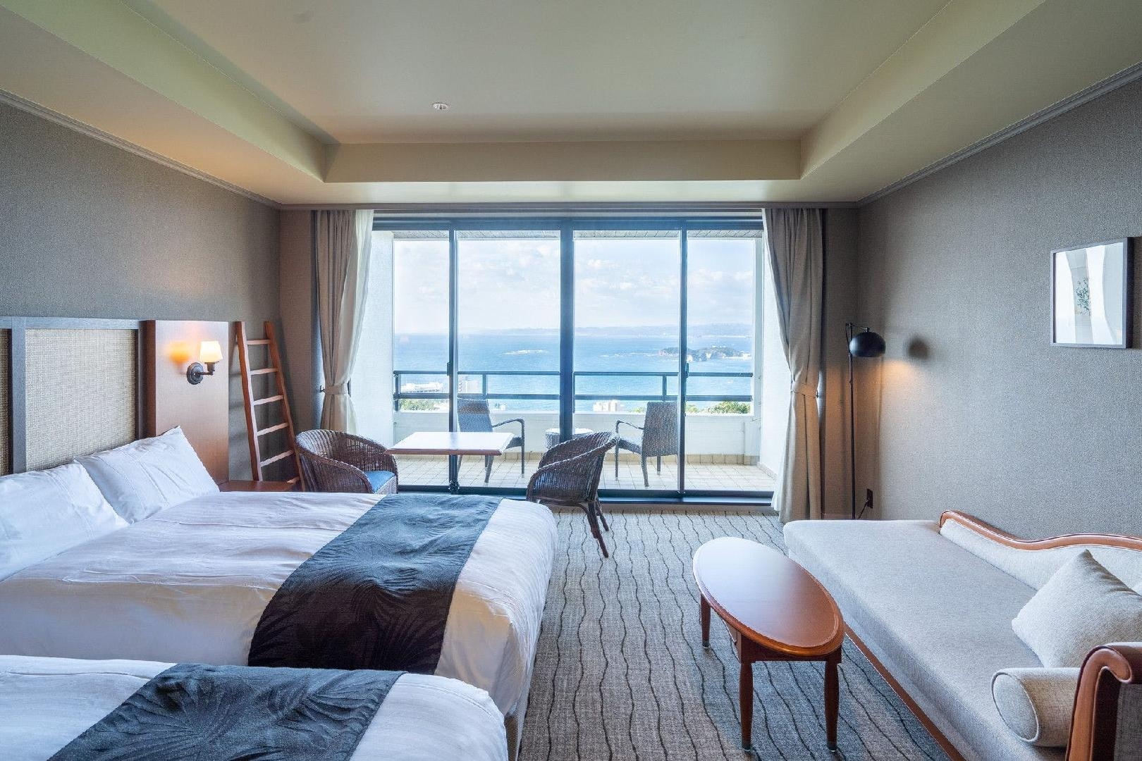 Twin with ocean view and veranda [No smoking] 2F