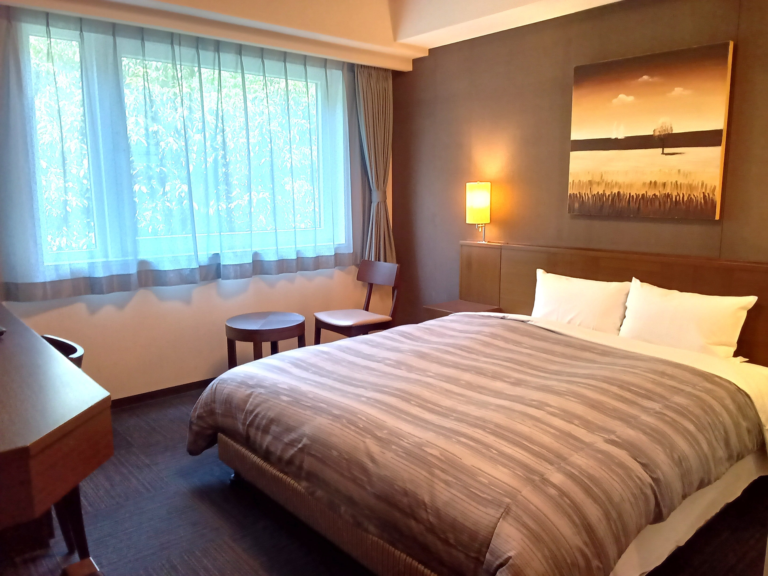 Kamar ganda di gedung baru (luas: 17,63㎡) Lebar tempat tidur: 160cm x 196cm