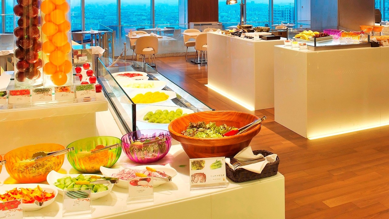 19th floor live kitchen "COOKA" buffet stand