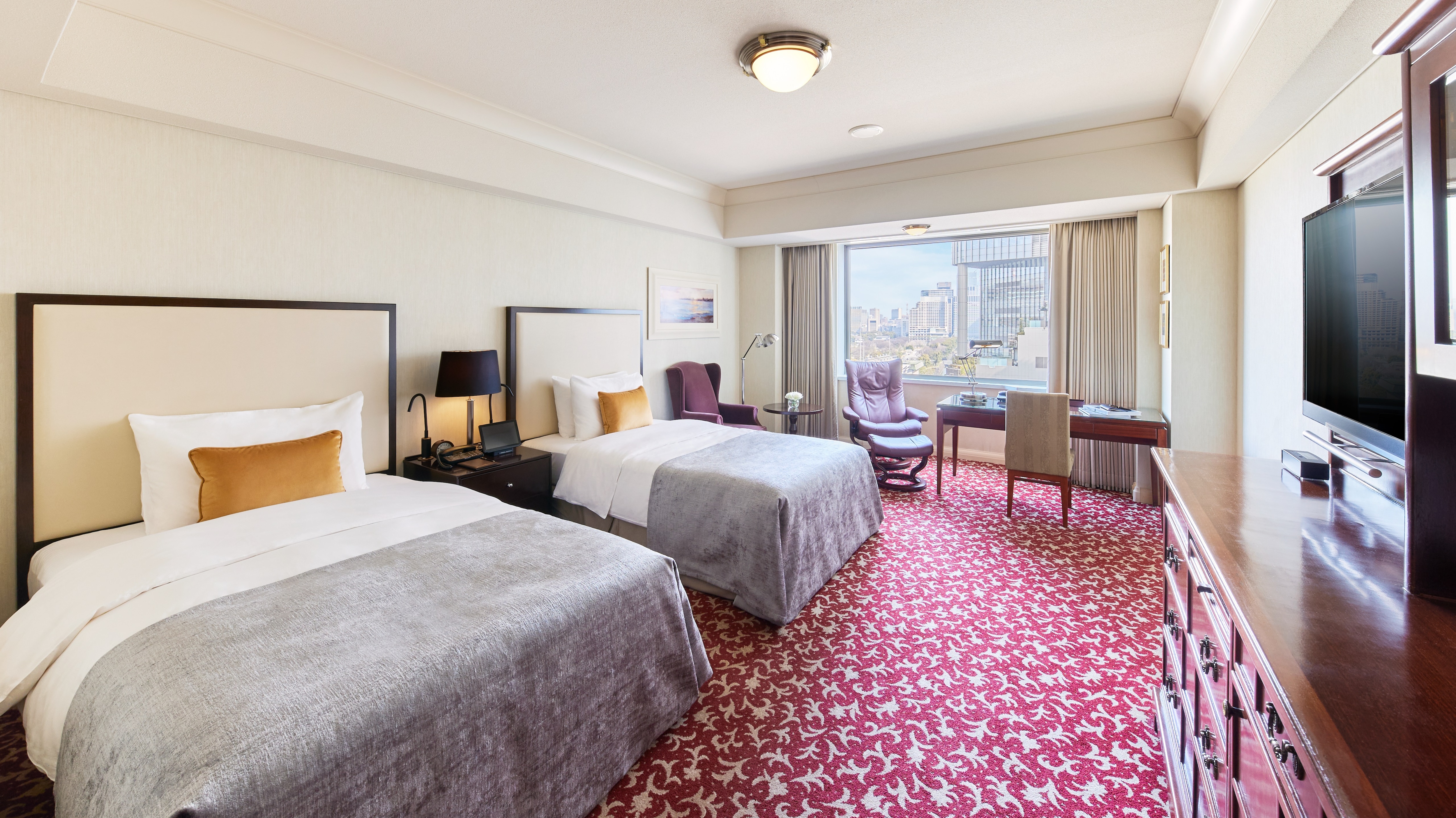 [Main Building Imperial Floor Deluxe Park View] Approx. 42 m2 Twin (example)