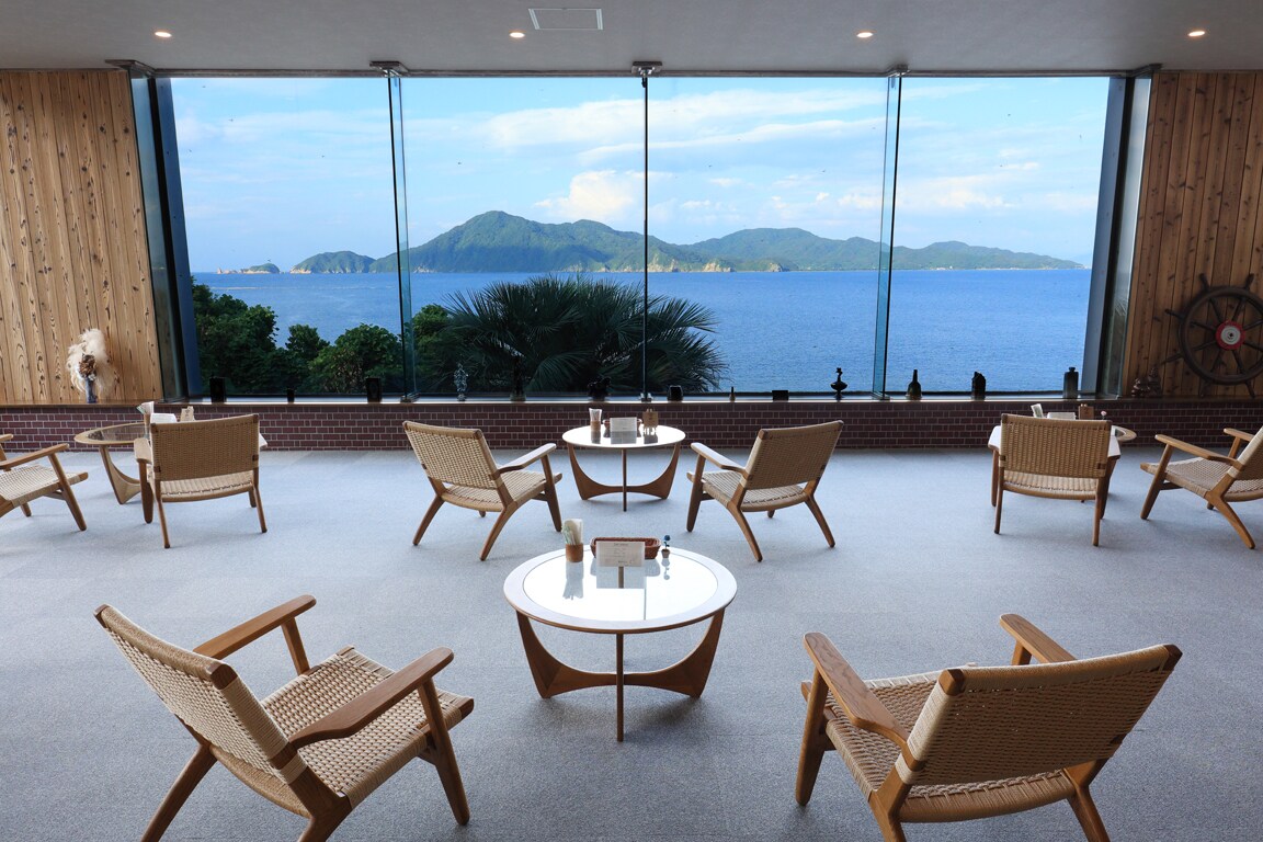 【海景观景休息室】壮丽的全景海景宛如一幅画卷。