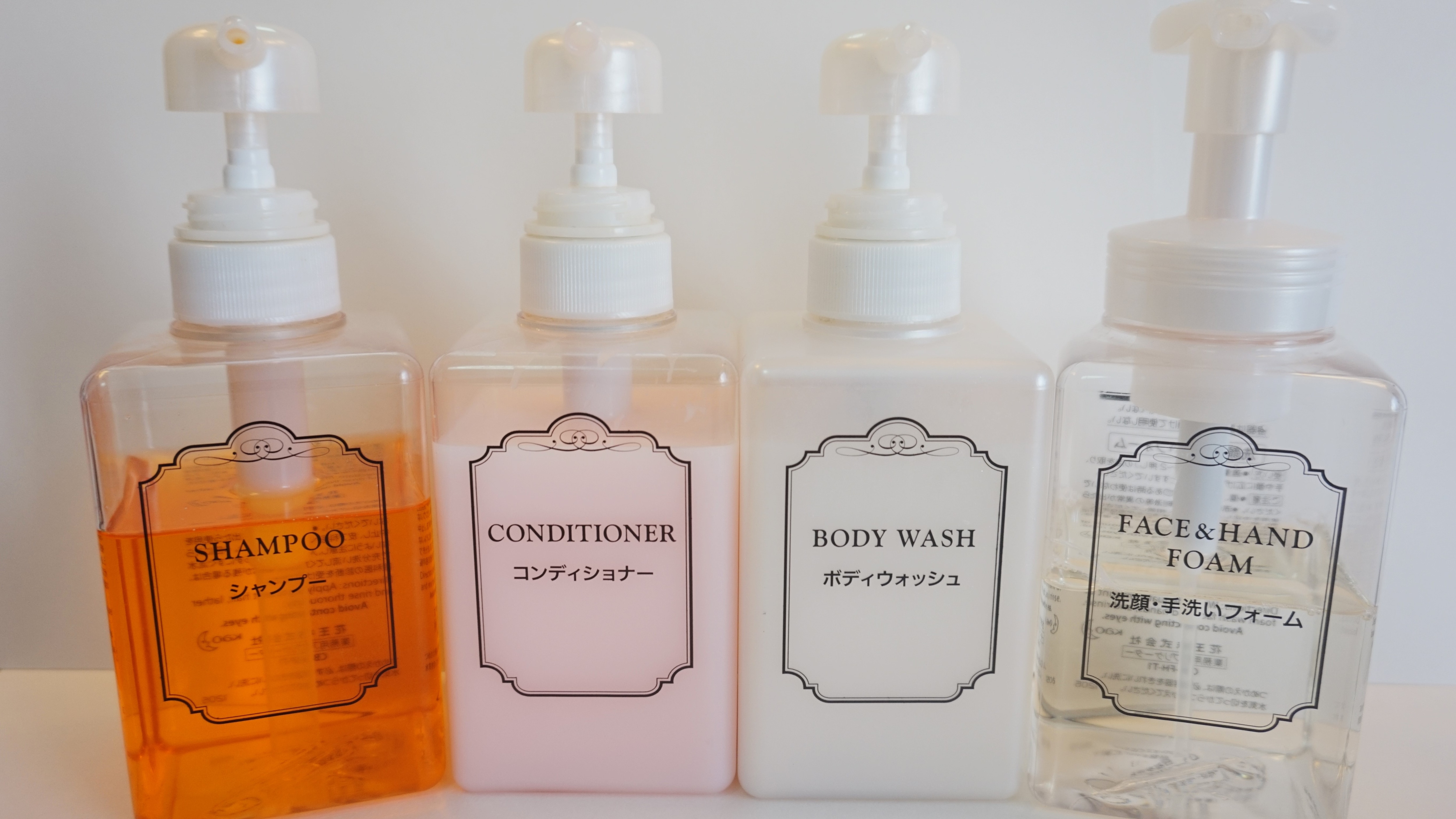 In-room amenities shampoos