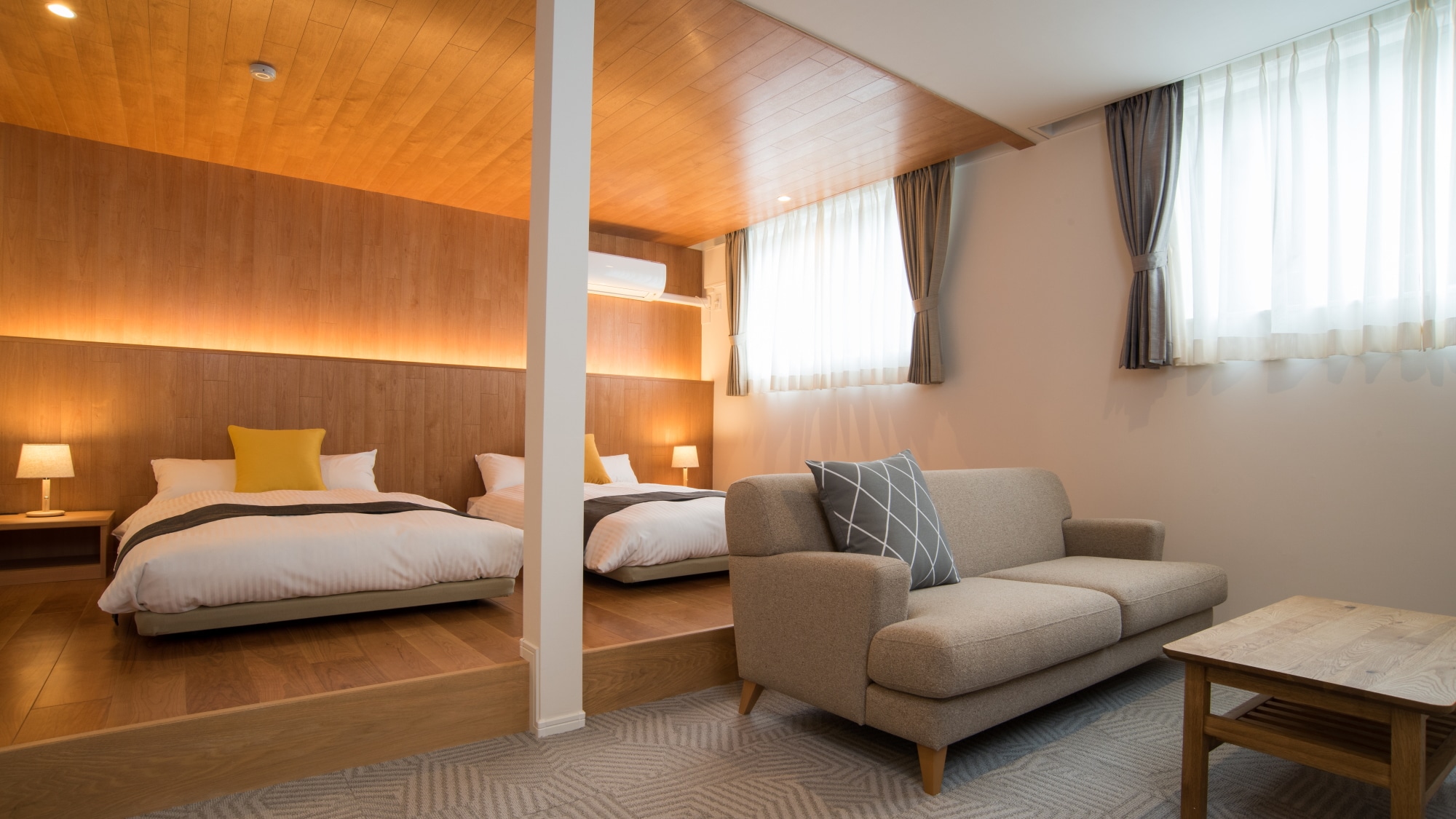 [ปลอดบุหรี่] ห้อง Deluxe Twin ตึกใหม่ [48 ตร.ม.]