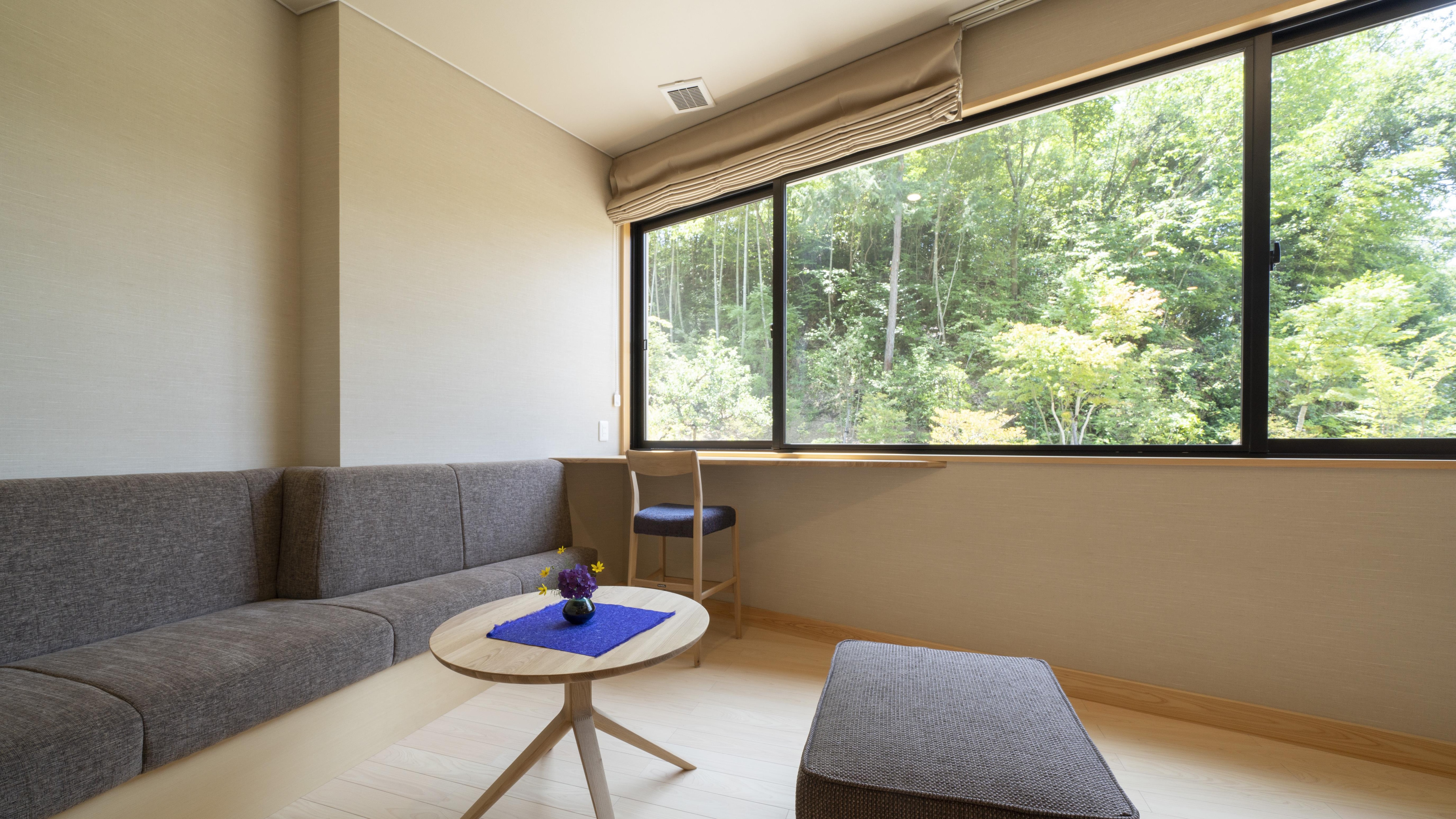 Please spend a relaxing time in a relaxing space