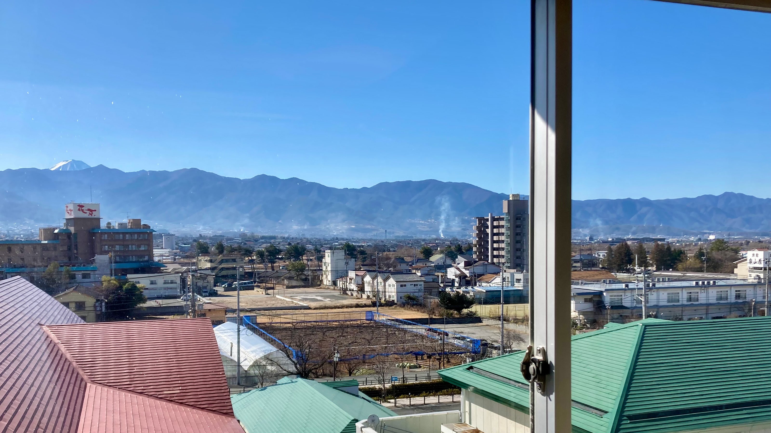 An example of the view from the main building guest rooms