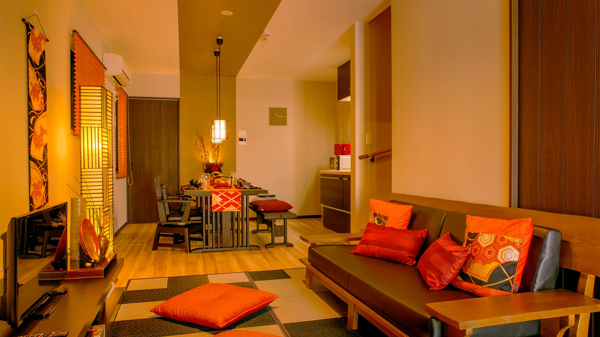 ・ A comfortable living space where you can feel the Japanese atmosphere