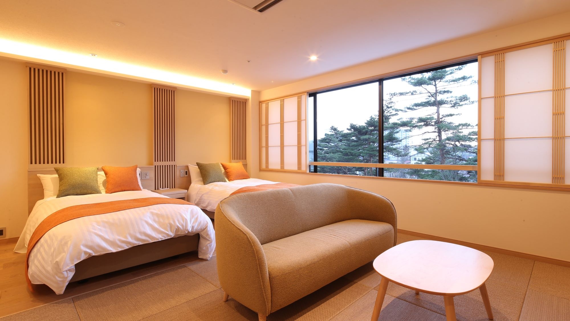 Main guest hall/comfort Japanese-Western room *Example