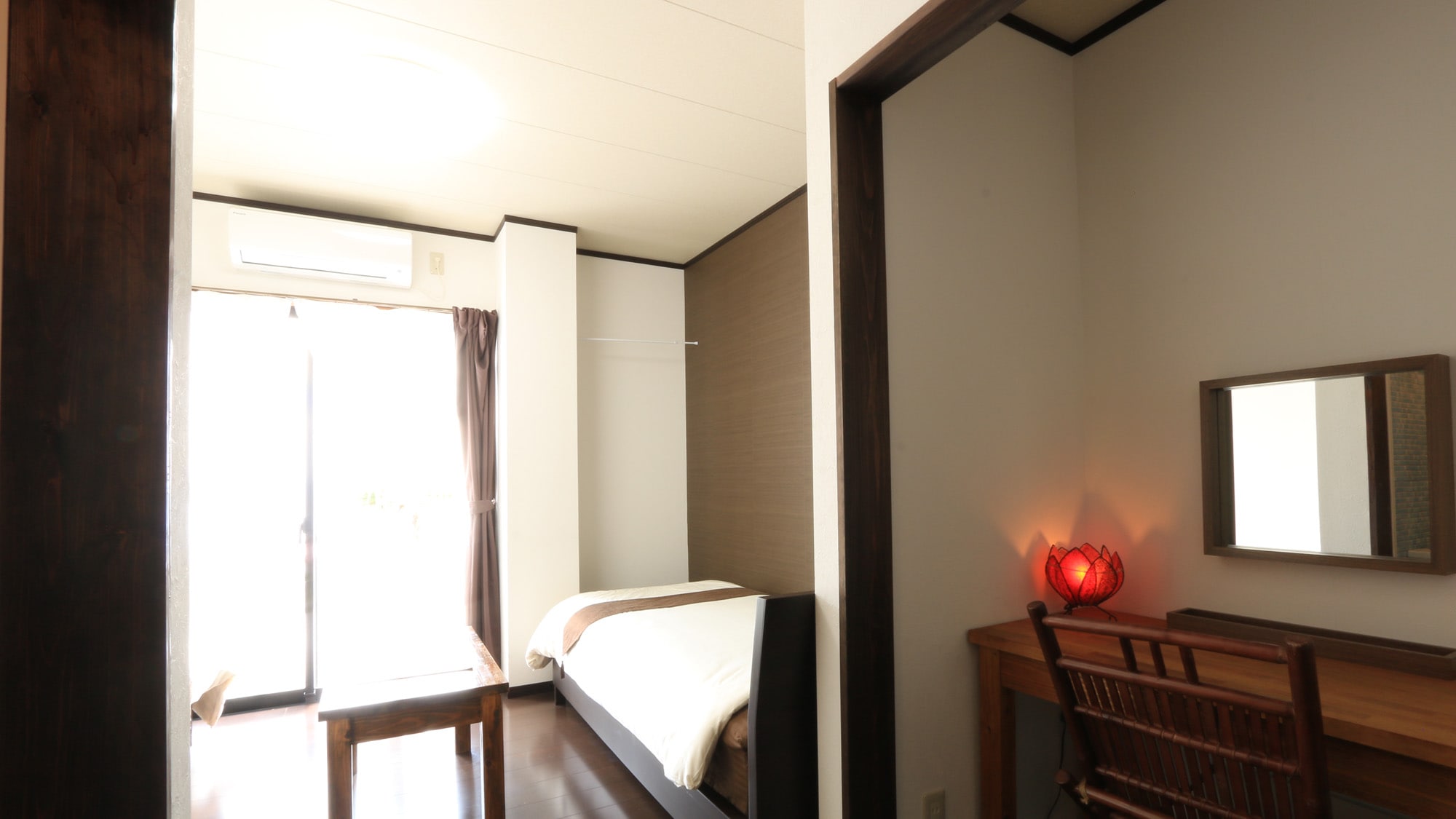 [ห้องทวินสไตล์ตะวันตก] เปิดหน้าต่างก็มองเห็นทะเล☆ มาพร้อมระเบียงเปิดโล่ง! -