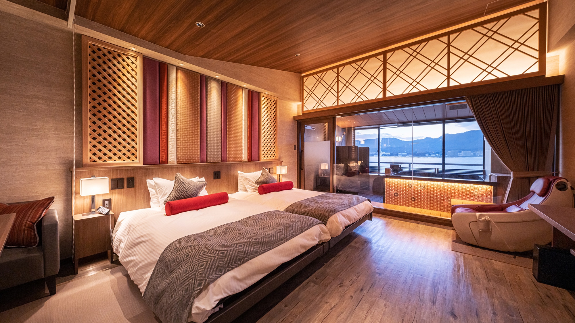 [Adult Holiday] Guest room with semi-open-air bath "Mizu"