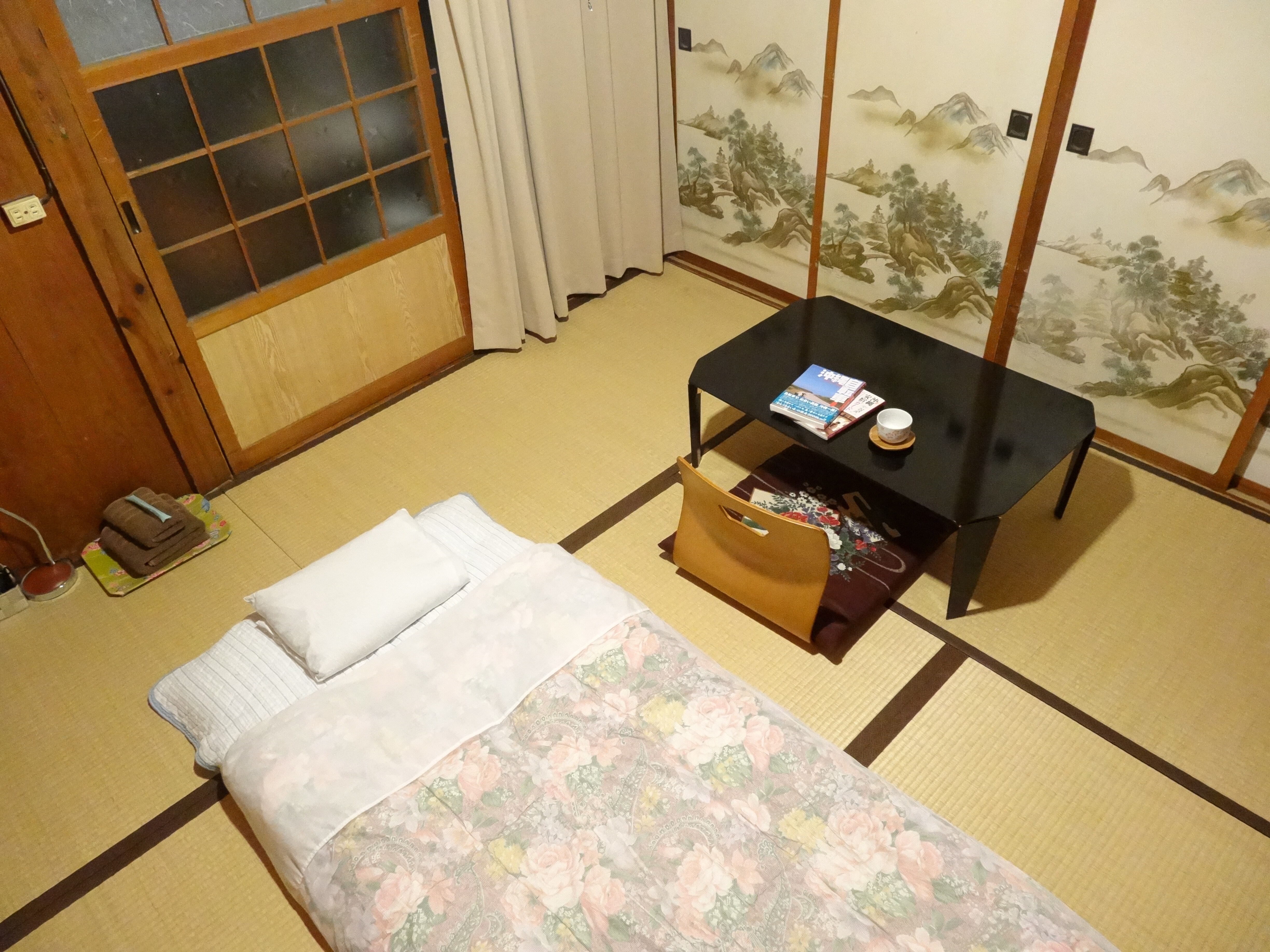 Single bedding available - compact Japanese-style room