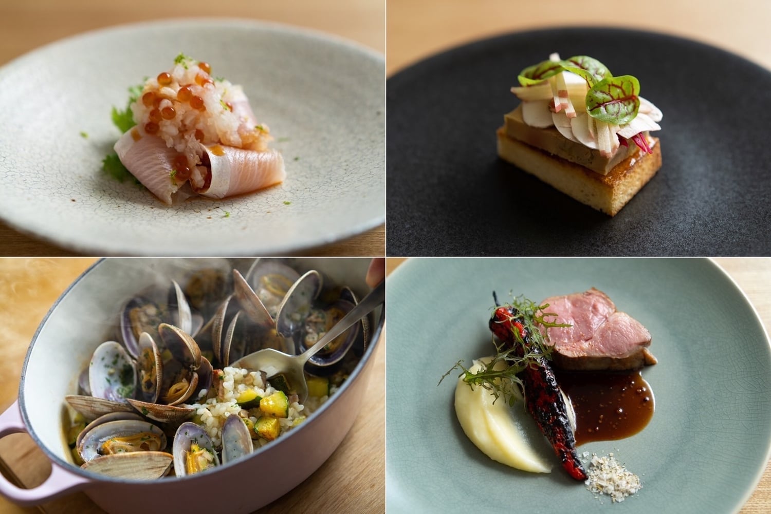 A course dinner where you can feel the four seasons of Yoichi with all five senses