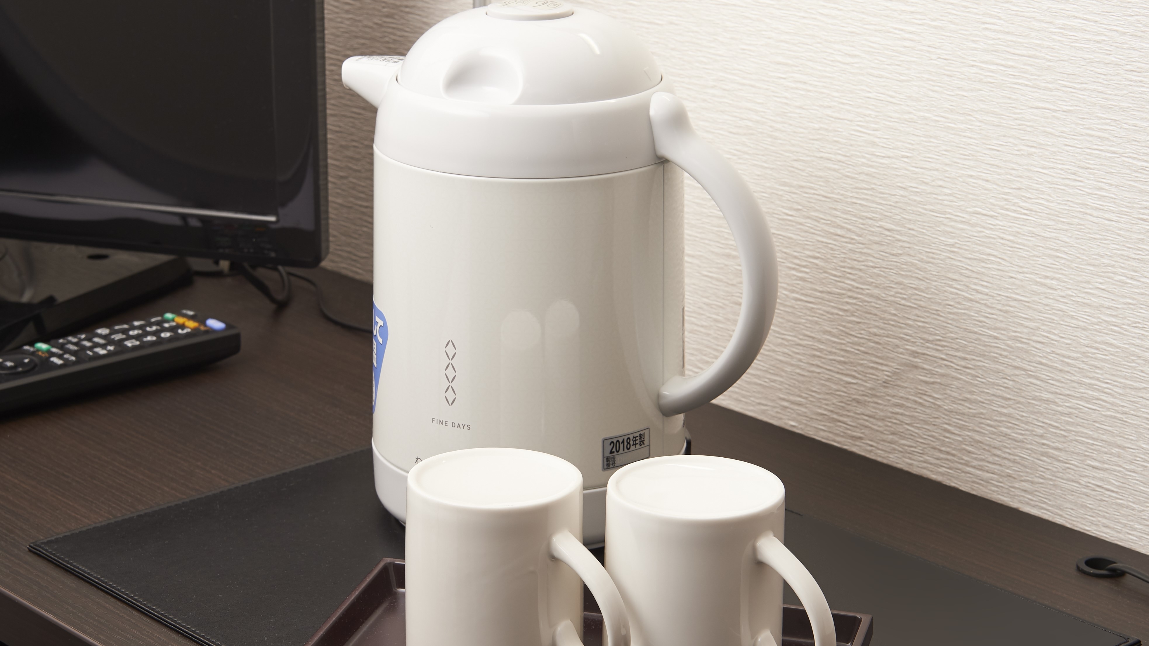 All rooms have an electric kettle and mugs.