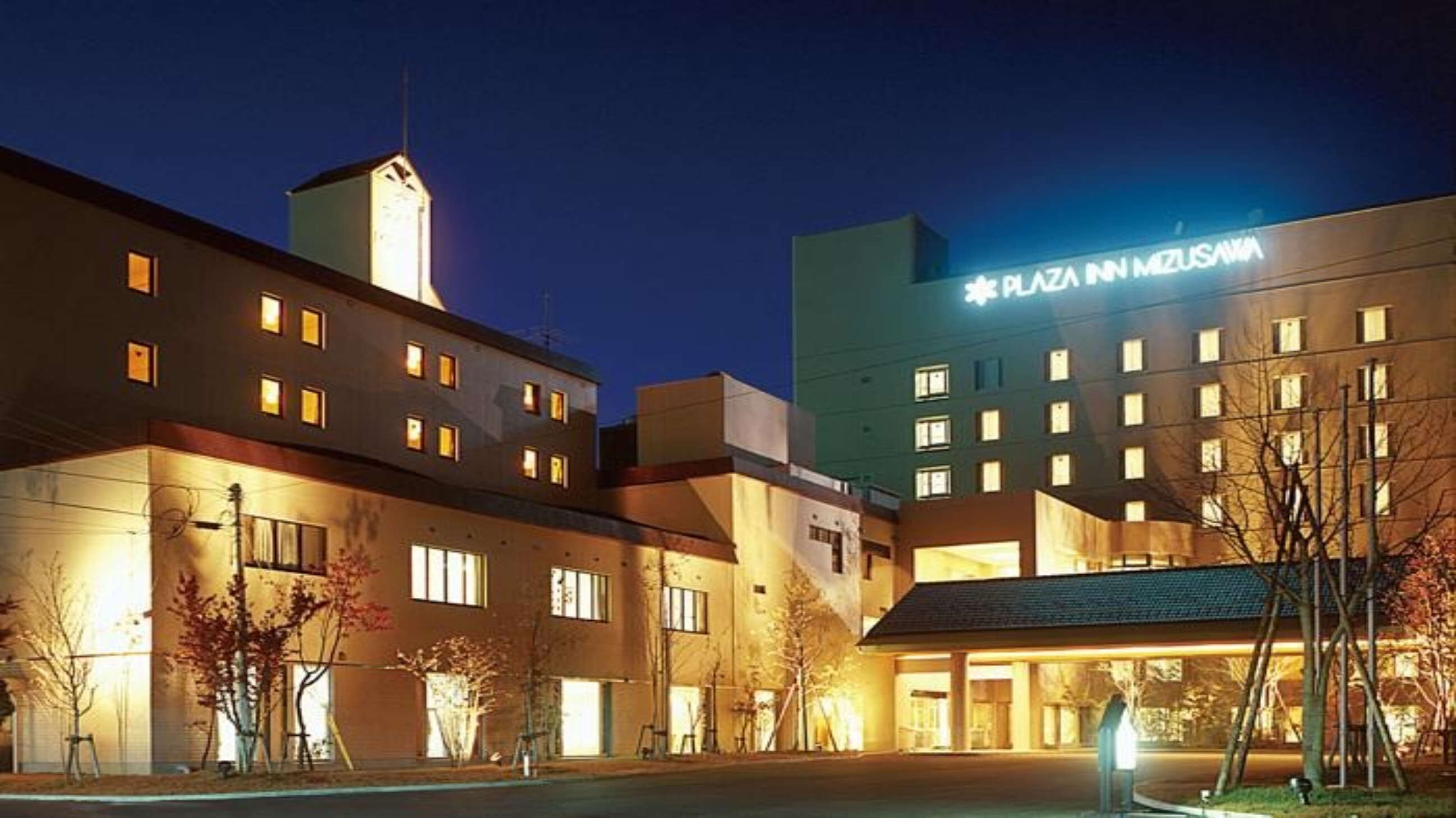 Hotel exterior (night)