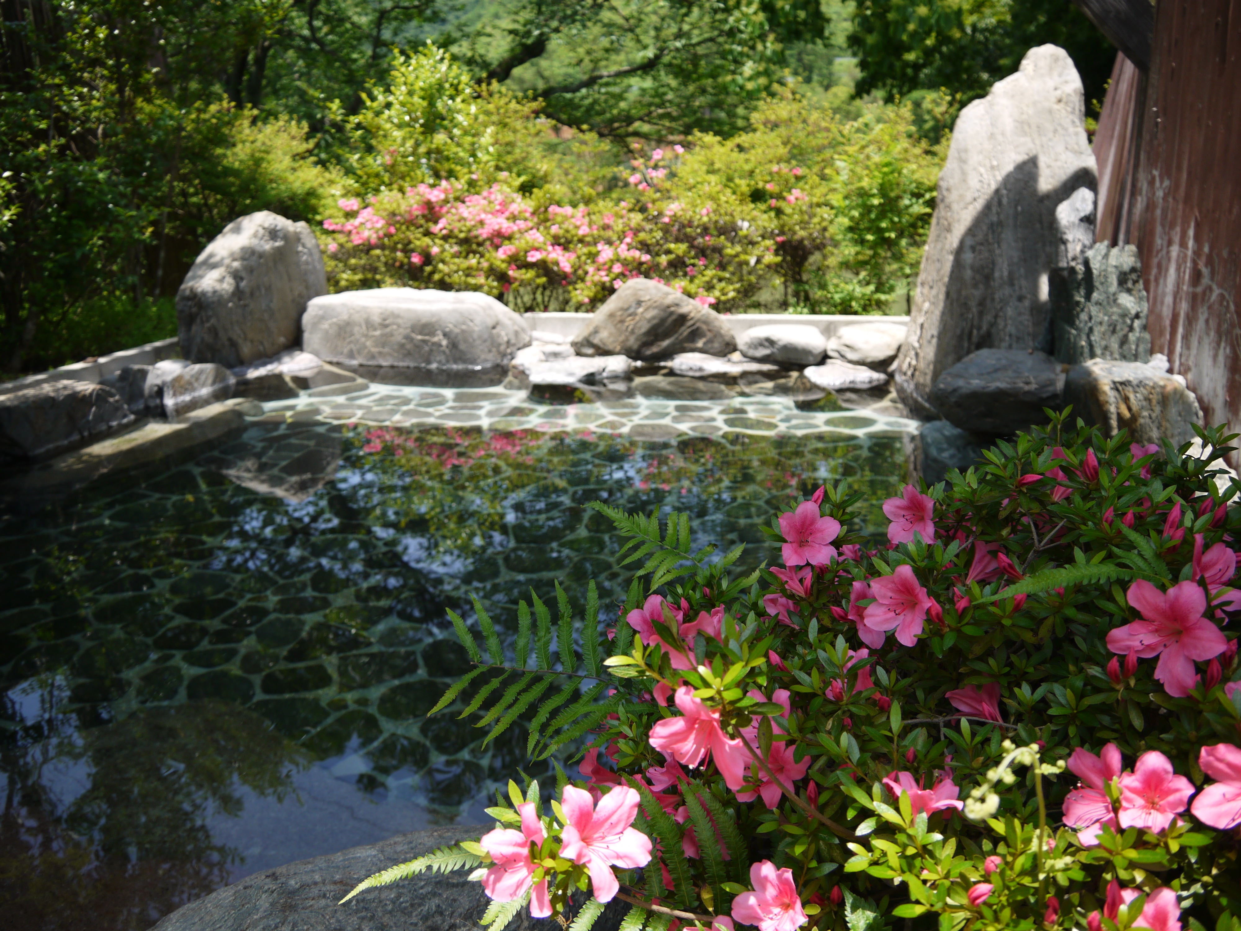 Open-air bath at the inn