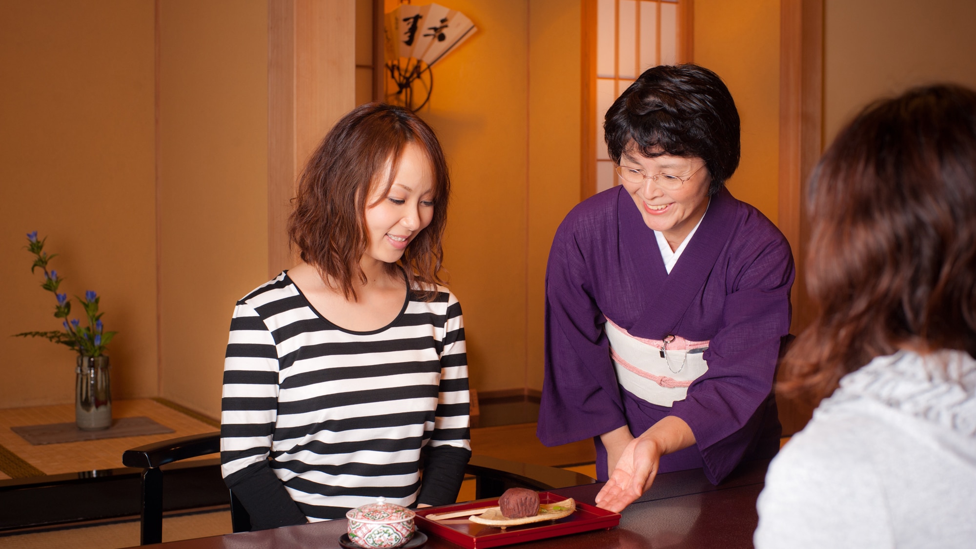 Enjoy tea and sweets in your room ... Relax with warm tea and a smile