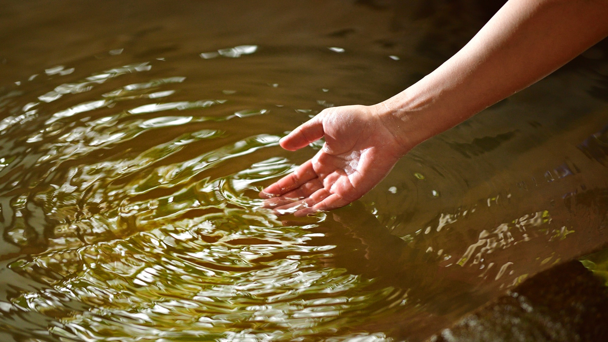 The water is straight from the source.