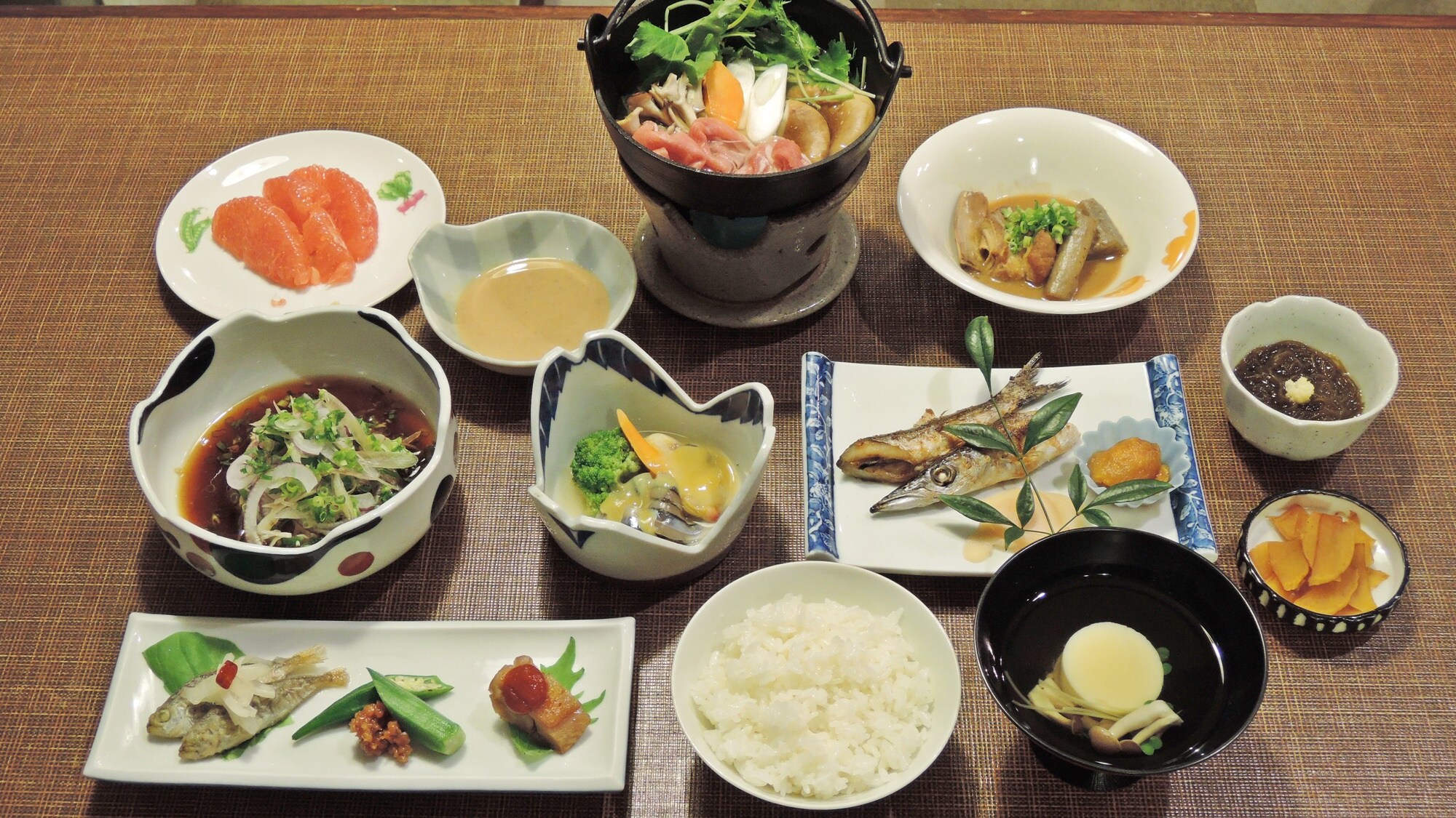 * [Supper example] A home-cooked dish that incorporates Kagoshima specialties that the proprietress wields.