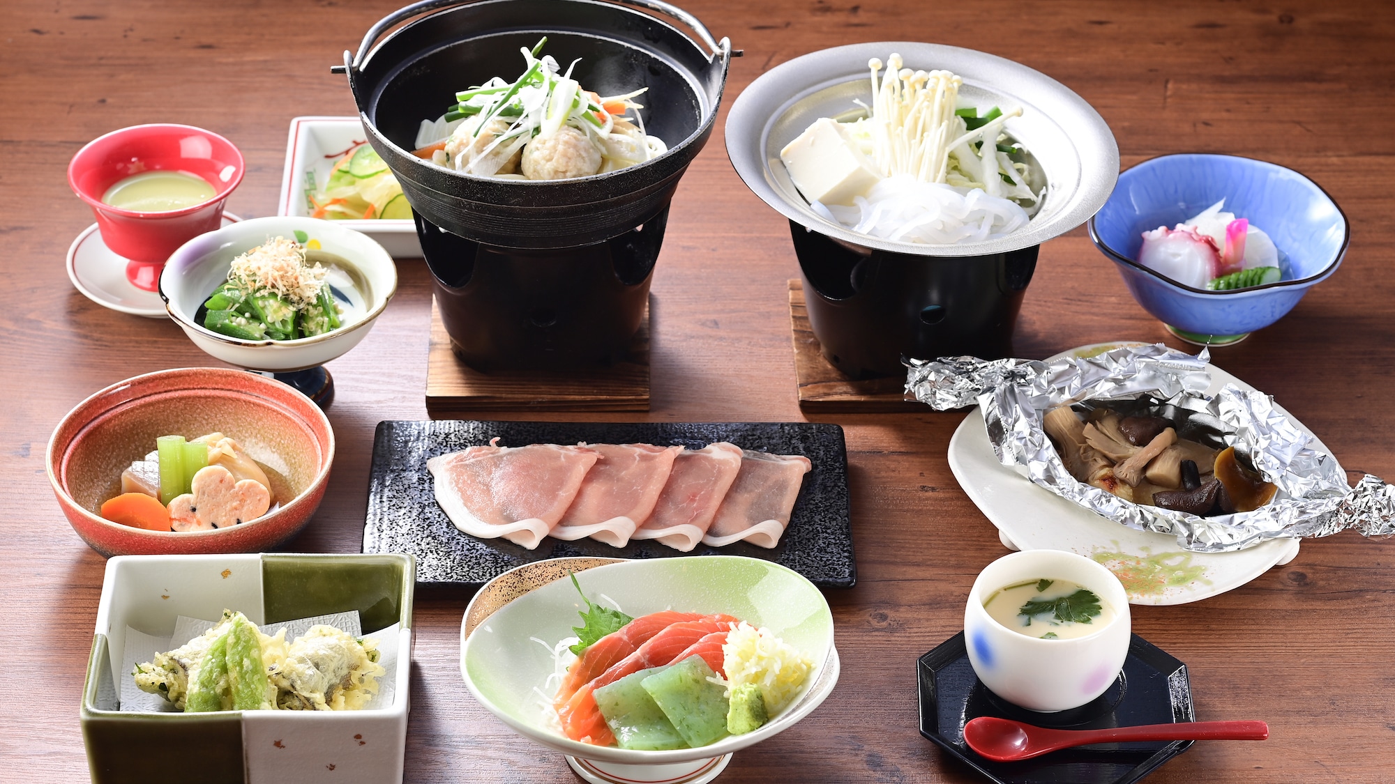 [Example of dinner] We will prepare a colorful Joshu Washoku meal that makes full use of the flavors of each season.