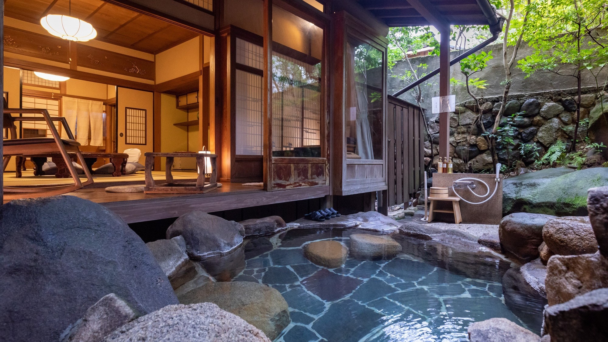 "Satsuki" guest room with an open-air bath with natural hot spring water