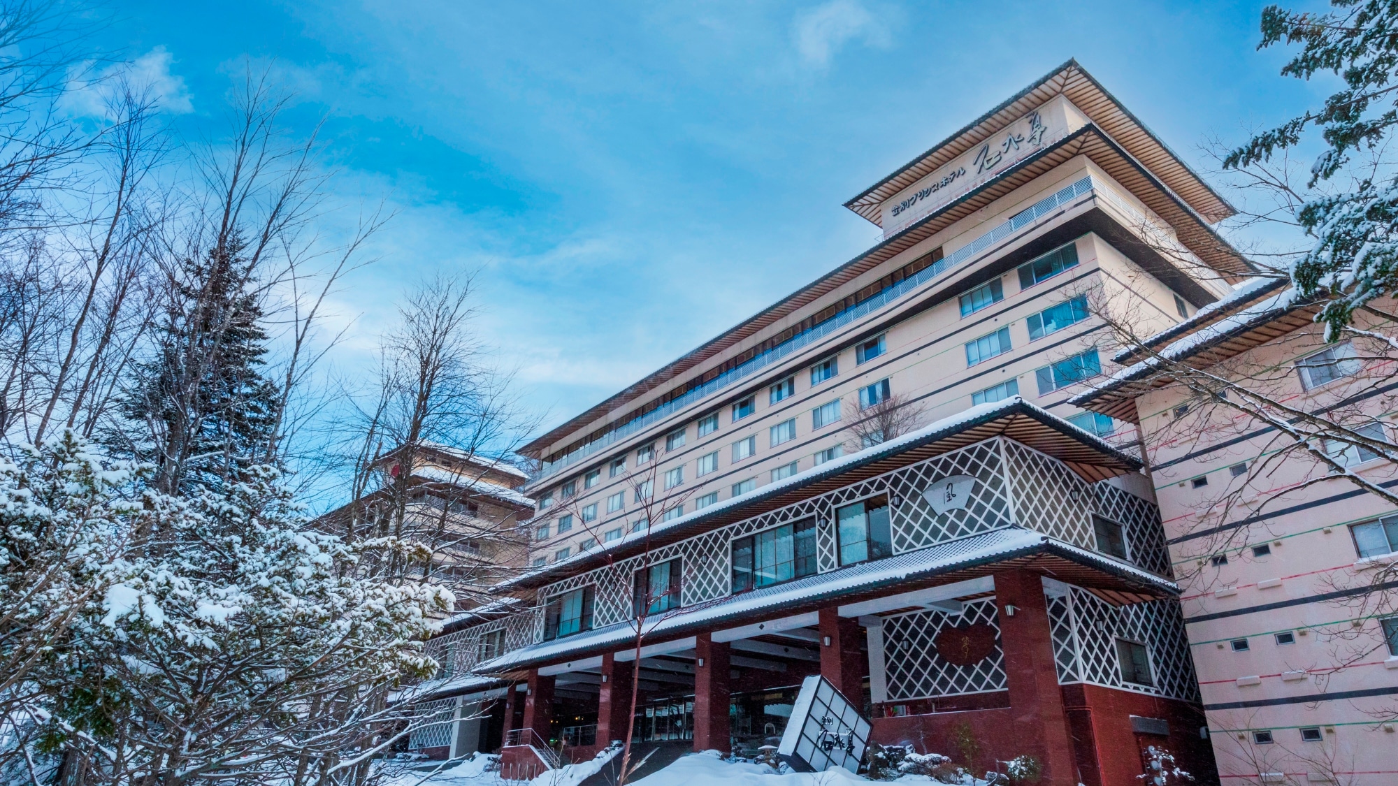 【冬】石水亭靜靜地佇立在雪中