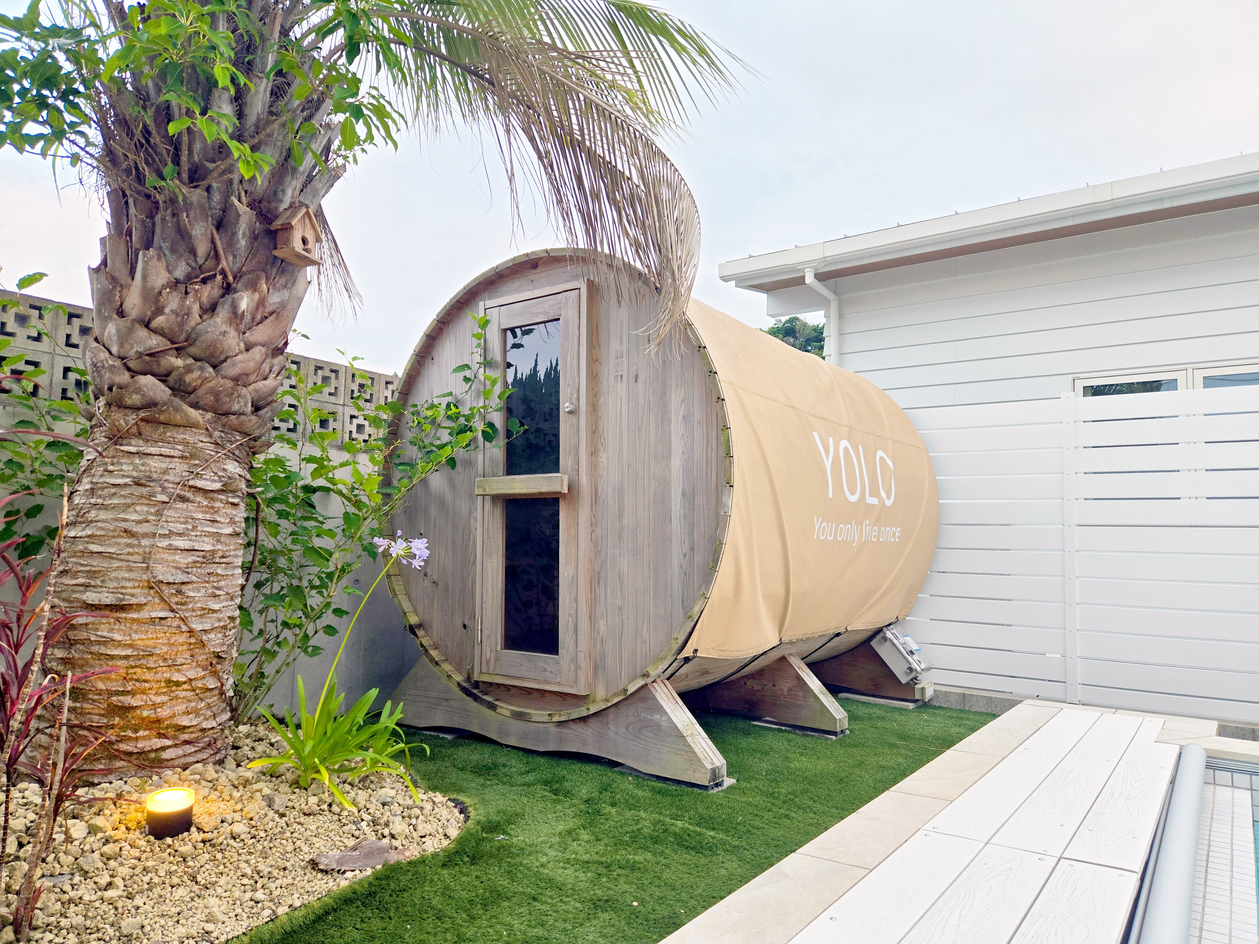 Barrel sauna