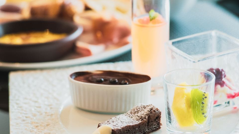 一份早餐，您可以享受札幌克羅斯酒店的承諾和糕點師製作的甜點