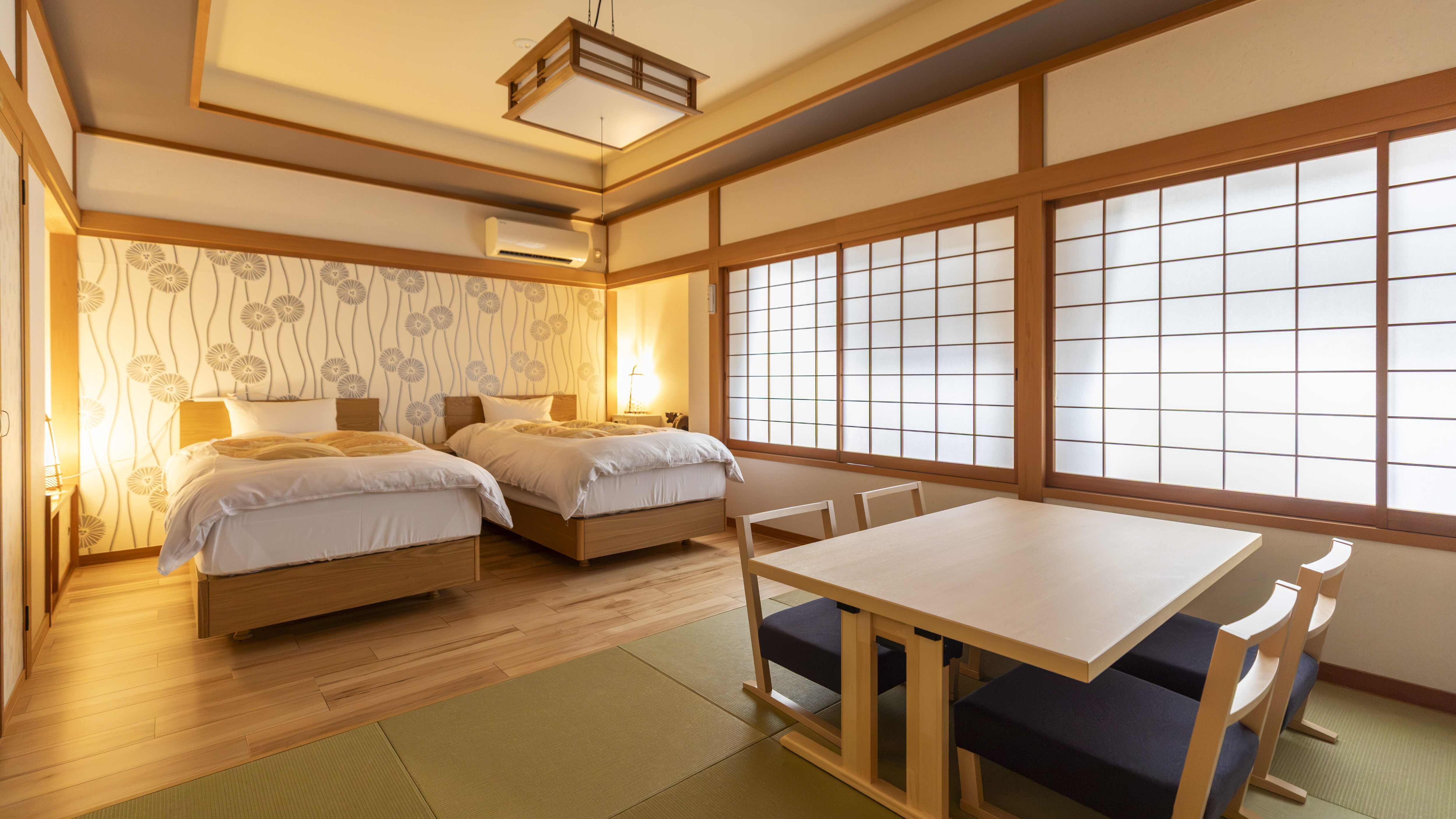 [With private bath] Room 206, Hakunno Room, Twin Bedroom Japanese-style Room, 44㎡