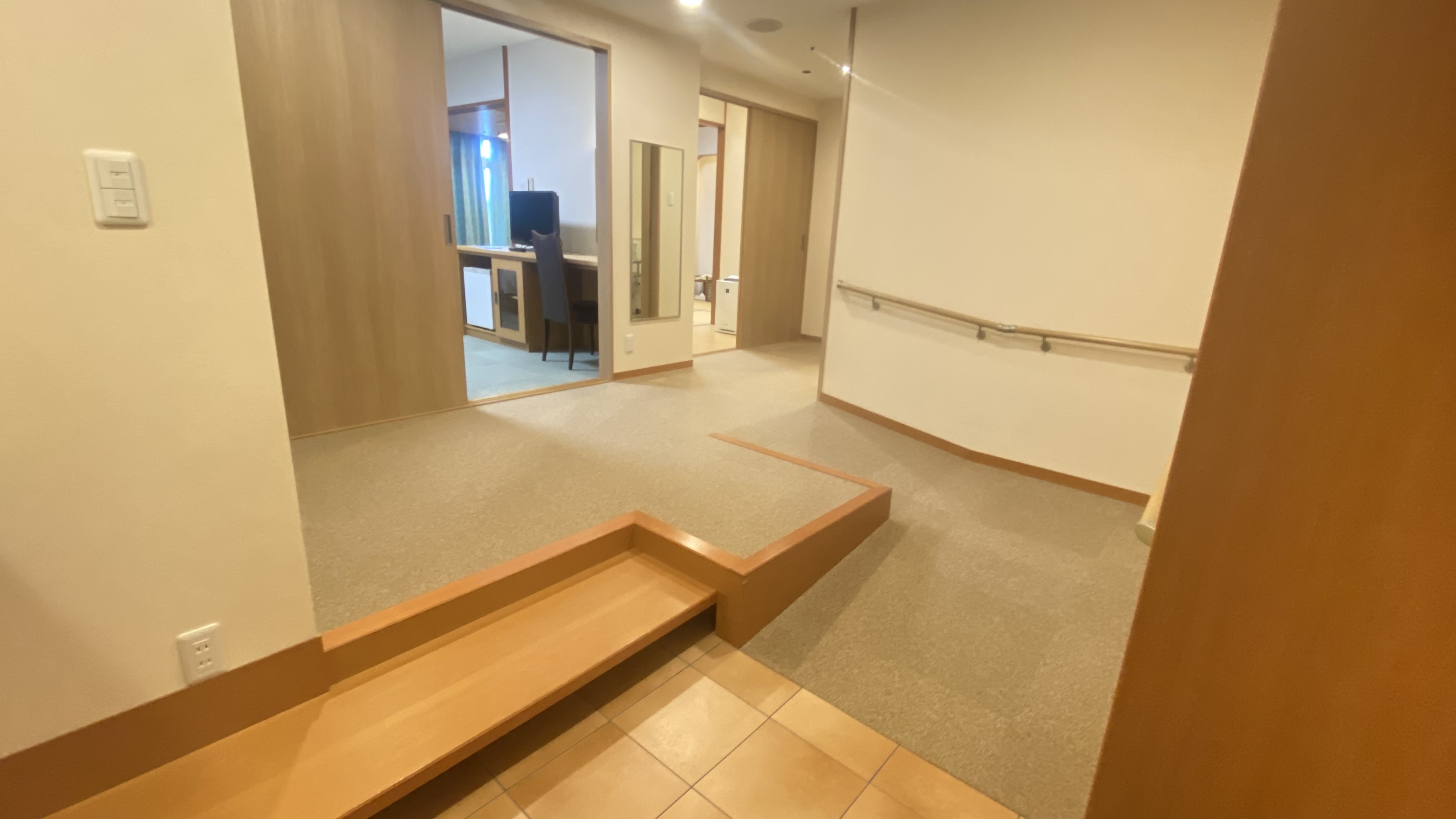 Kamar Sanjokan bergaya Jepang-Barat dapat diakses bebas hambatan
